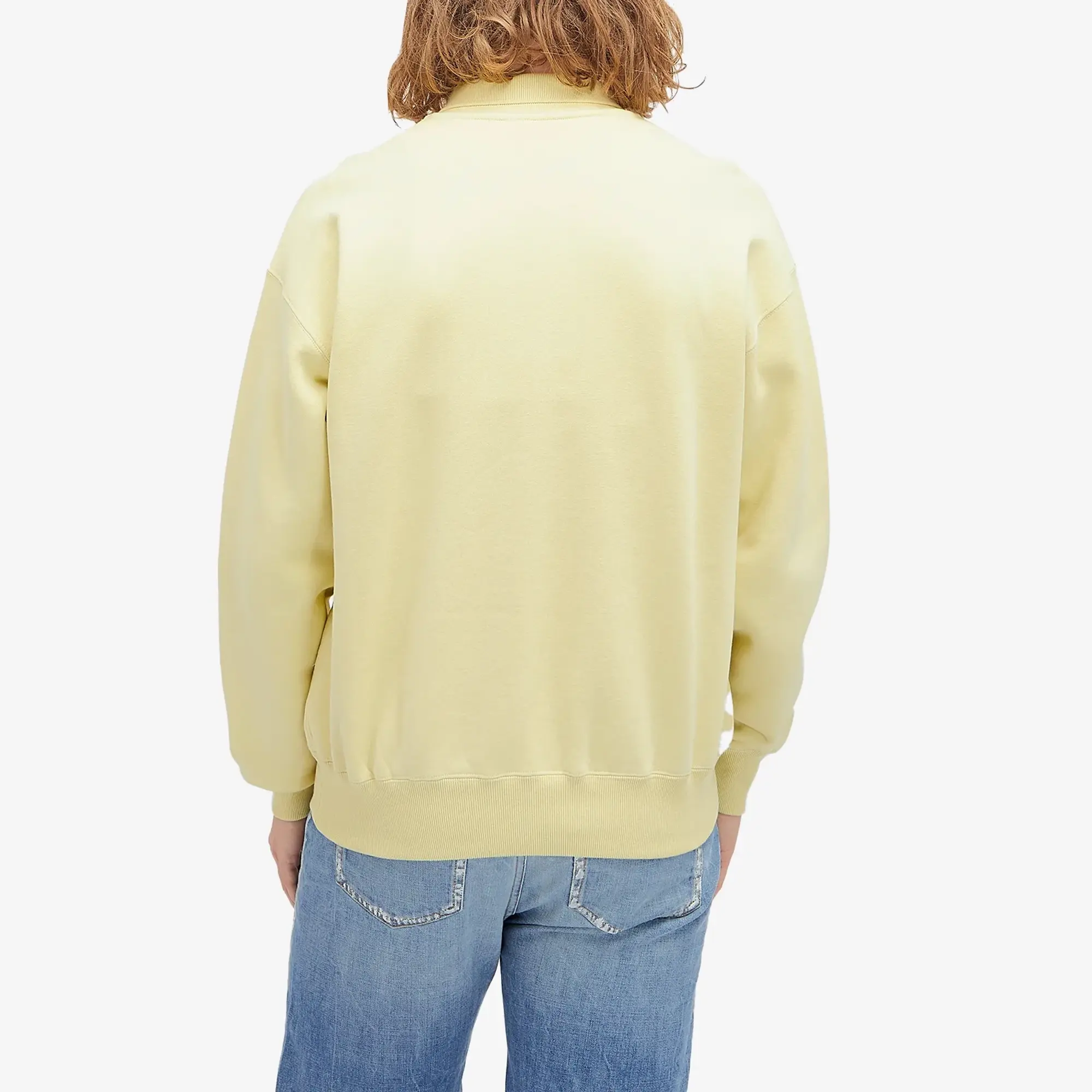 Auralee Men's Super Soft Polo Sweat Light Lime