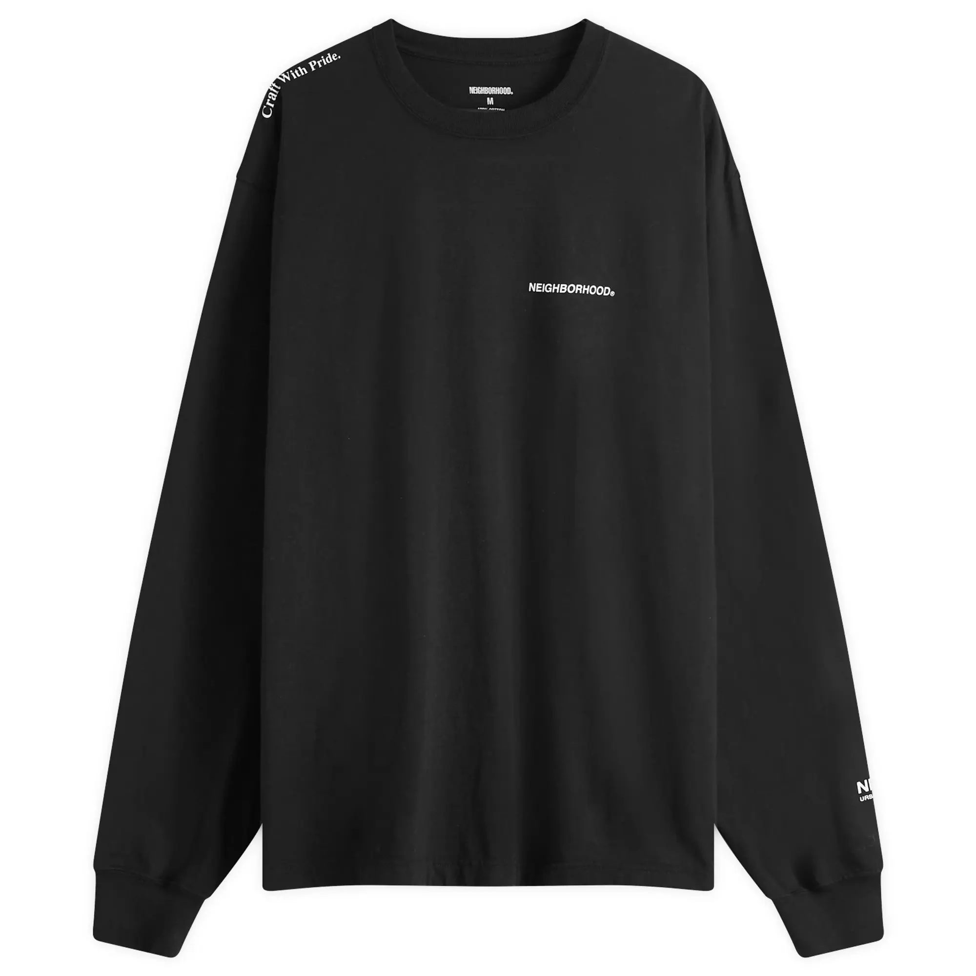 Neighborhood Men's LS-8 Long Sleeve T-Shirt Black