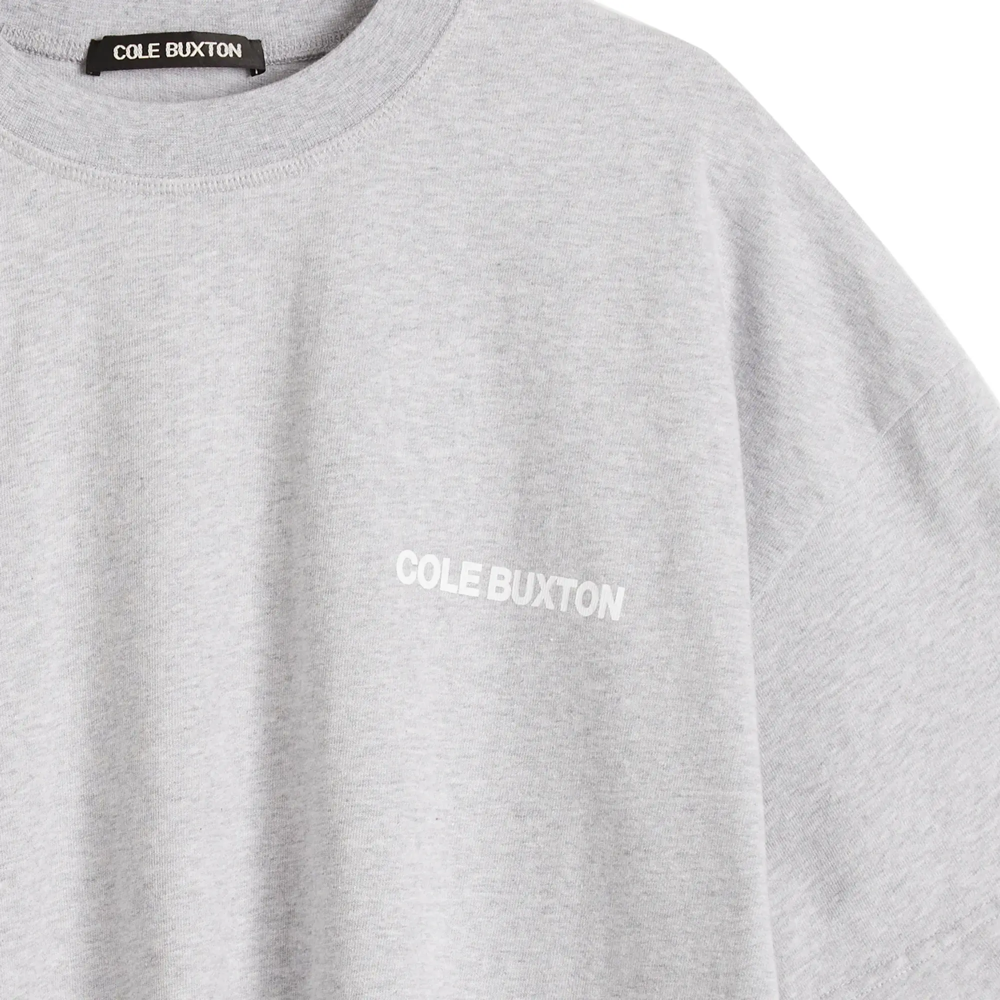 Cole Buxton Men's Sportswear T-Shirt Light Grey Marl