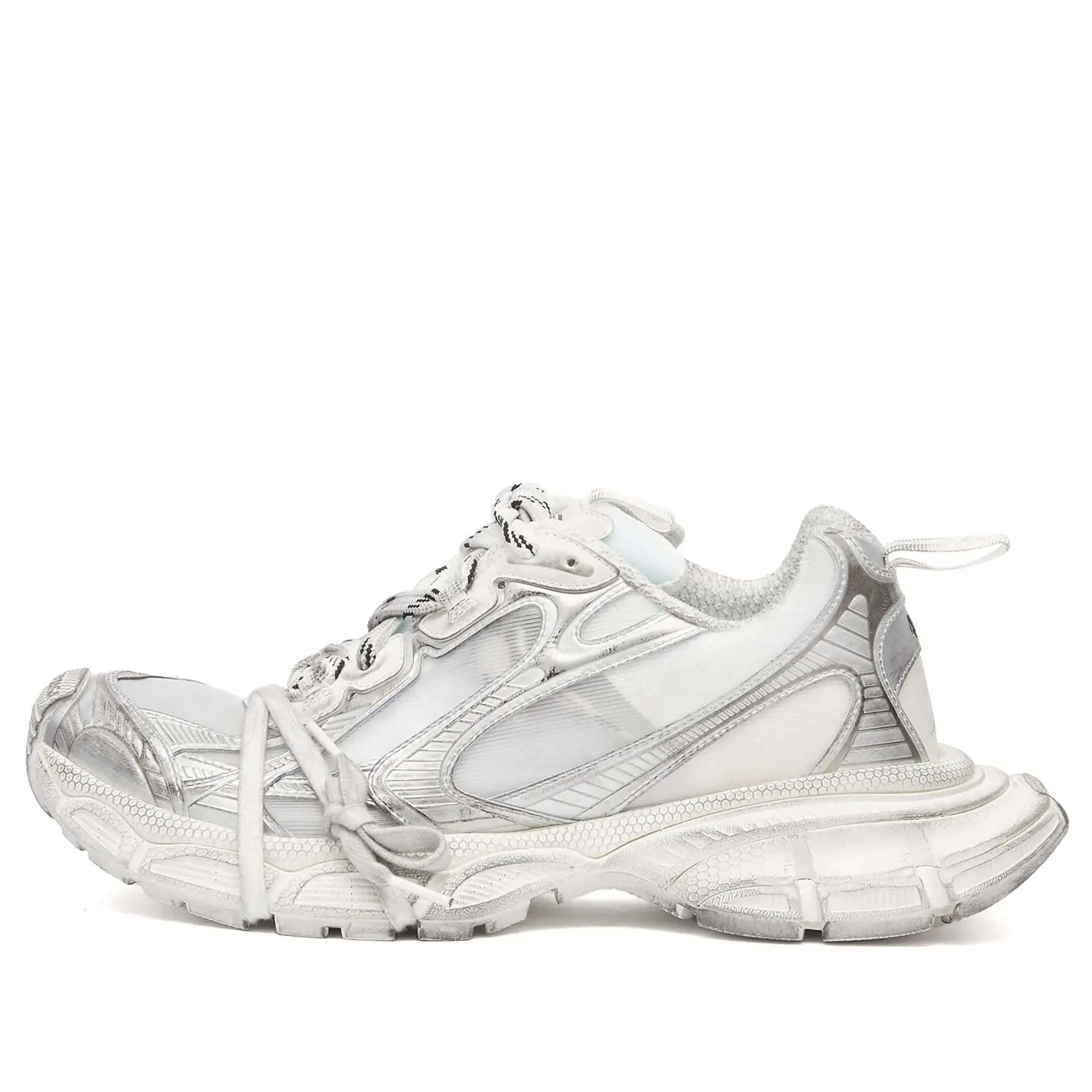 Balenciaga Men's 3XL Sneaker White/Silver