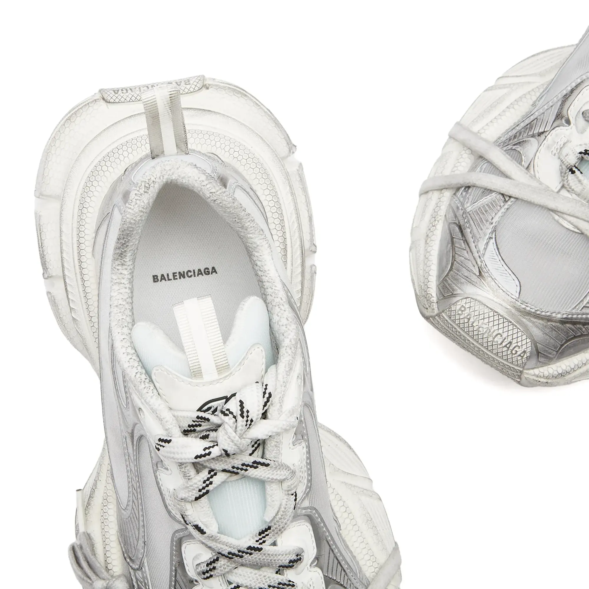Balenciaga Men's 3XL Sneaker White/Silver