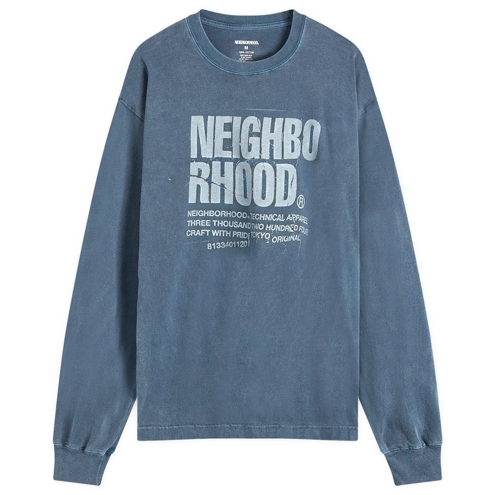 Neighborhood Men's LS-11 Long Sleeve T-Shirt Navy