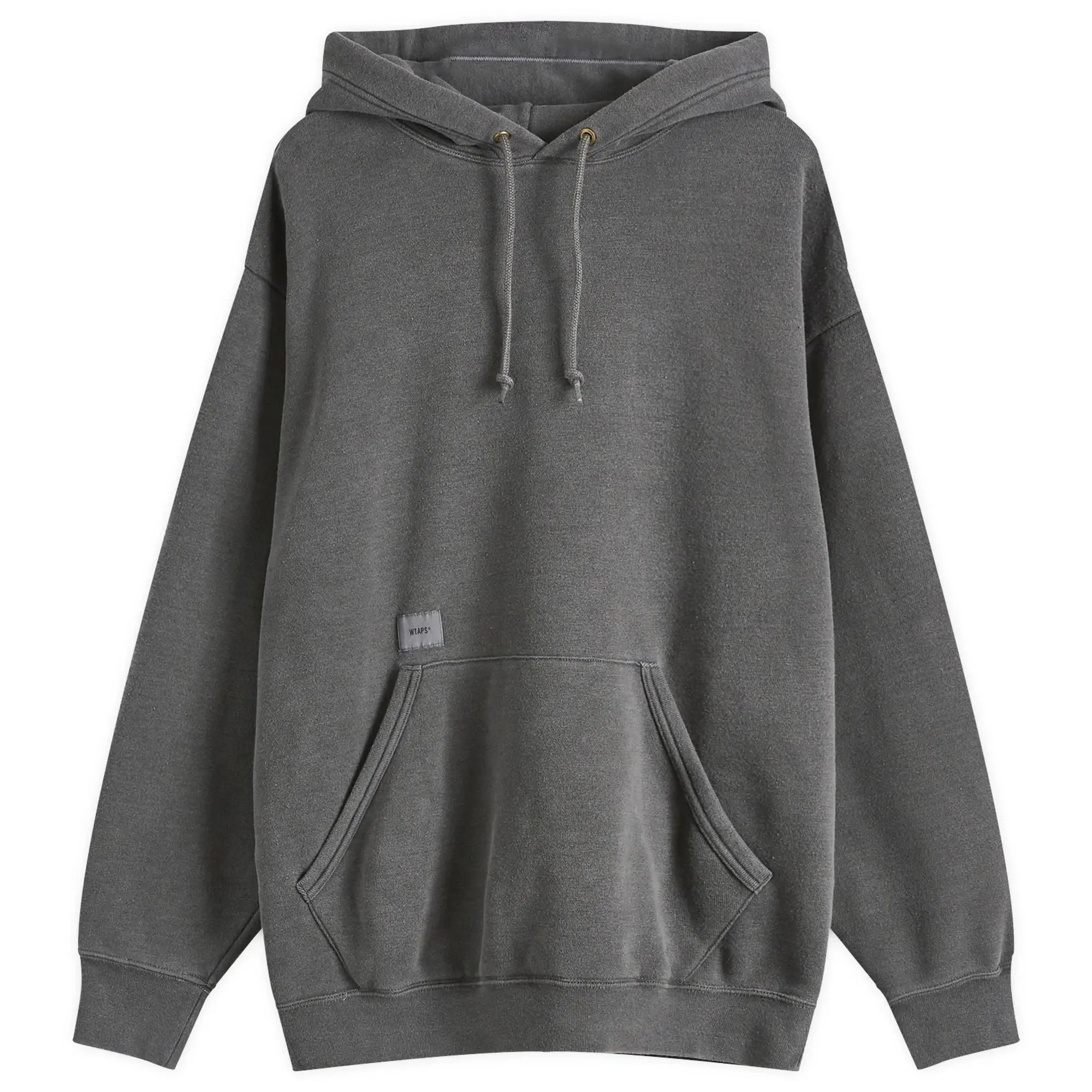 WTAPS Men's 17 Garment Dyed Hoodie Black