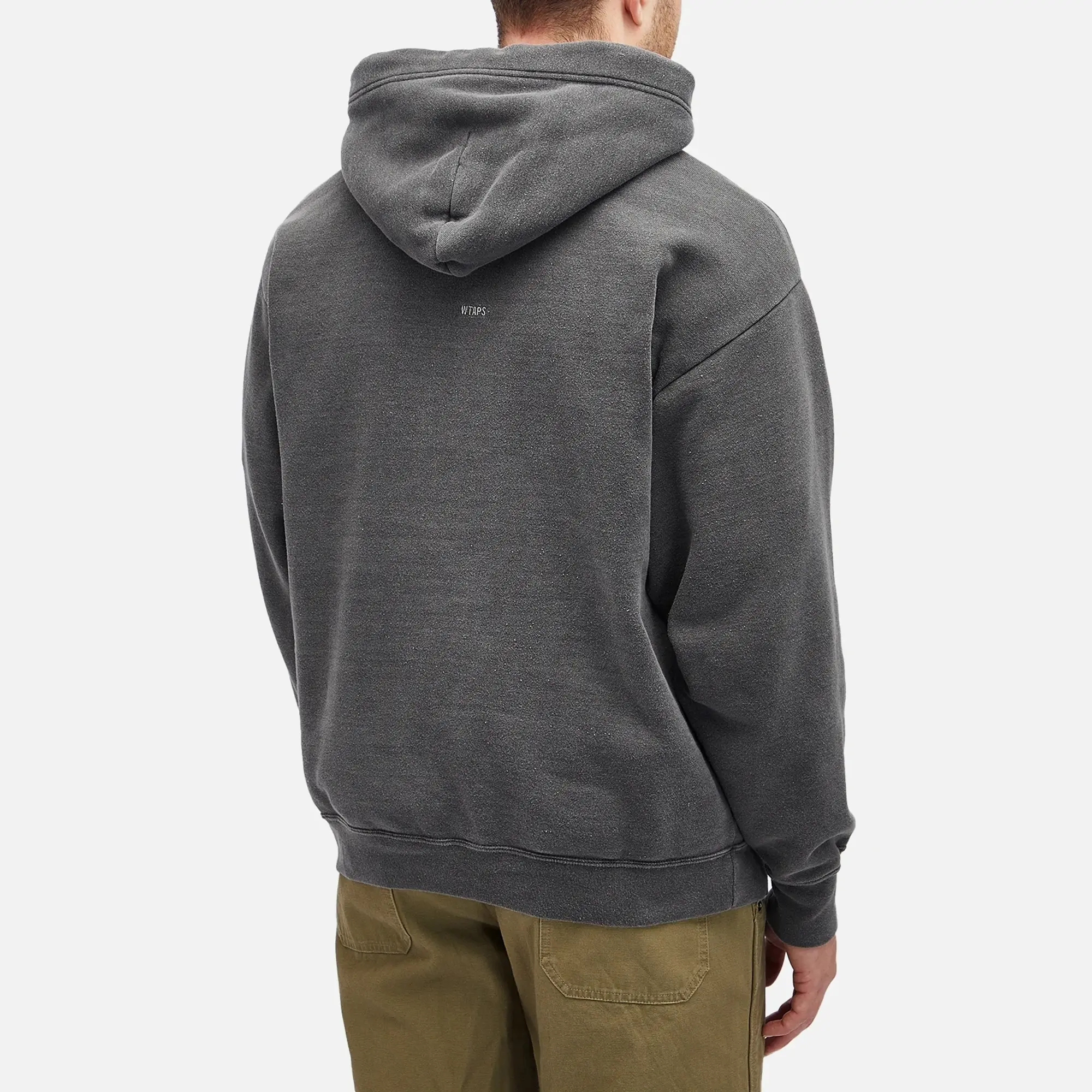 WTAPS Men's 17 Garment Dyed Hoodie Black