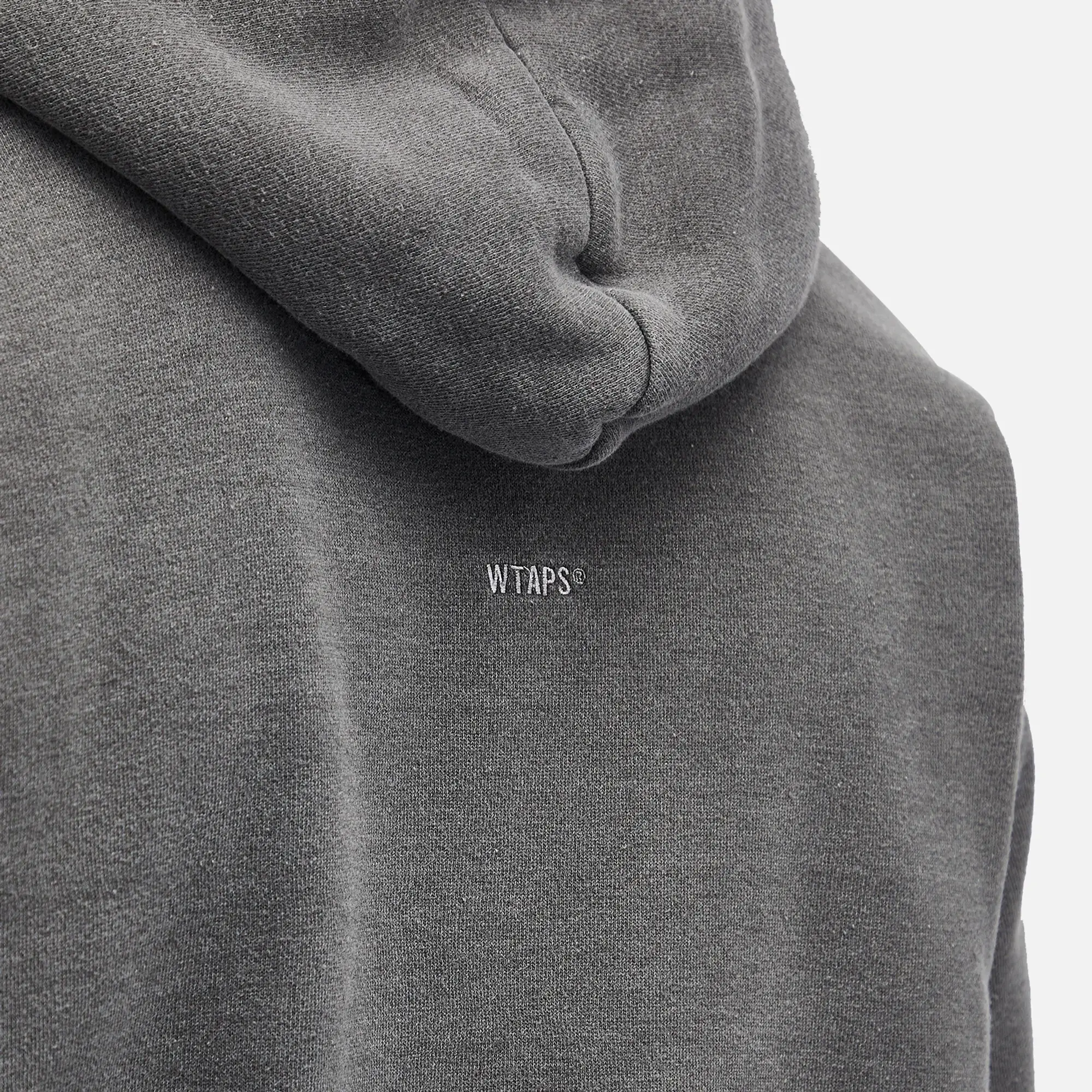 WTAPS Men's 17 Garment Dyed Hoodie Black