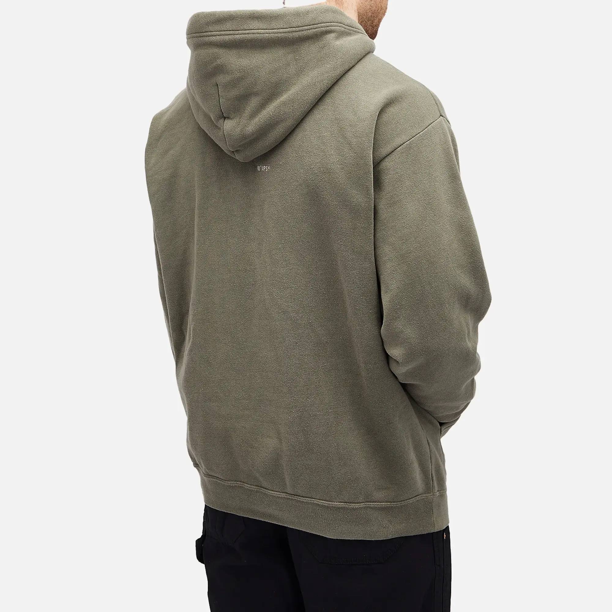 WTAPS Men's 17 Garment Dyed Hoodie Olive Drab