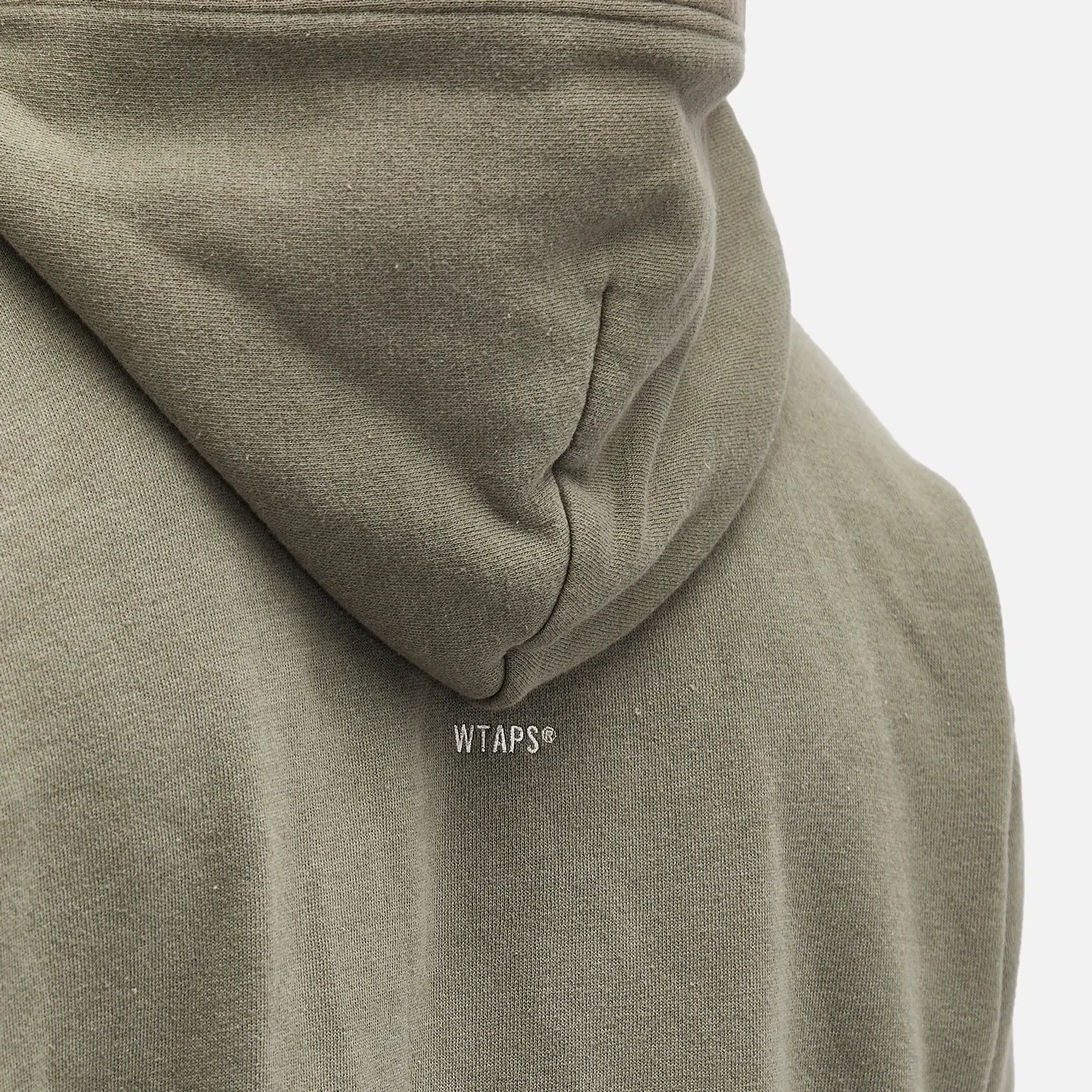 WTAPS Men's 17 Garment Dyed Hoodie Olive Drab