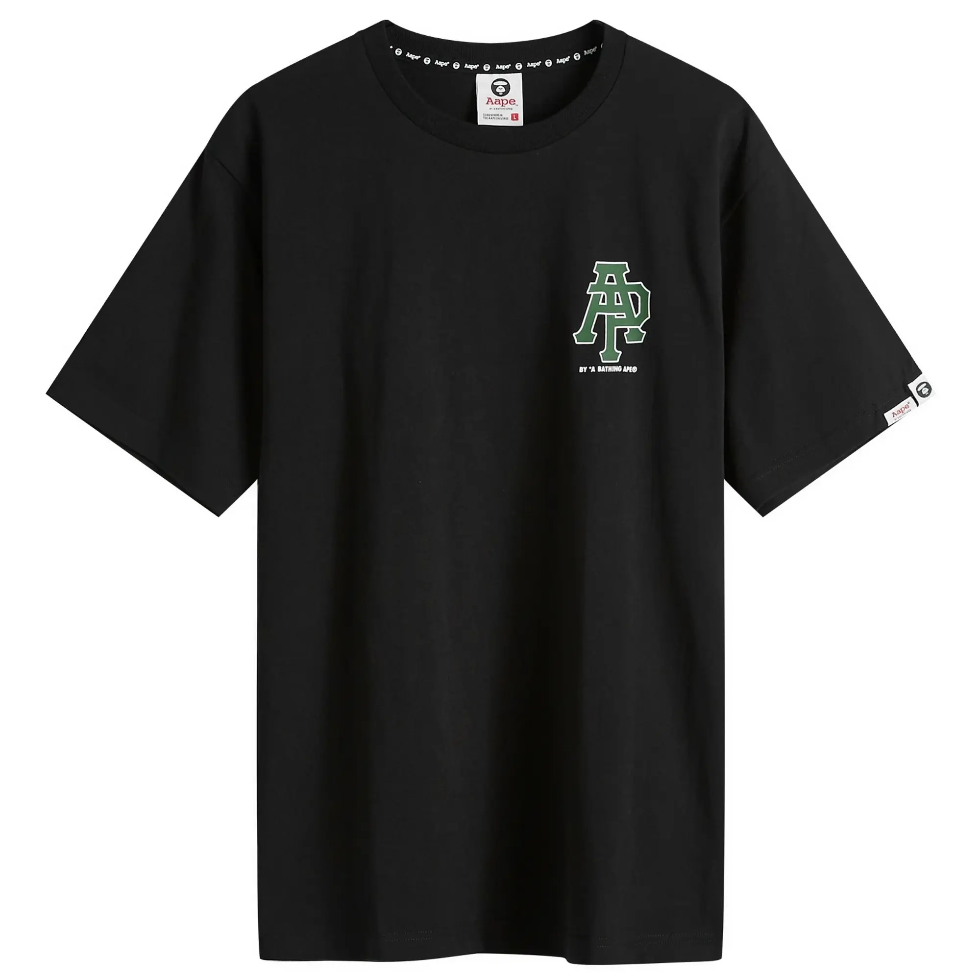 A Bathing Ape AAPE AP Logo T-Shirt Black
