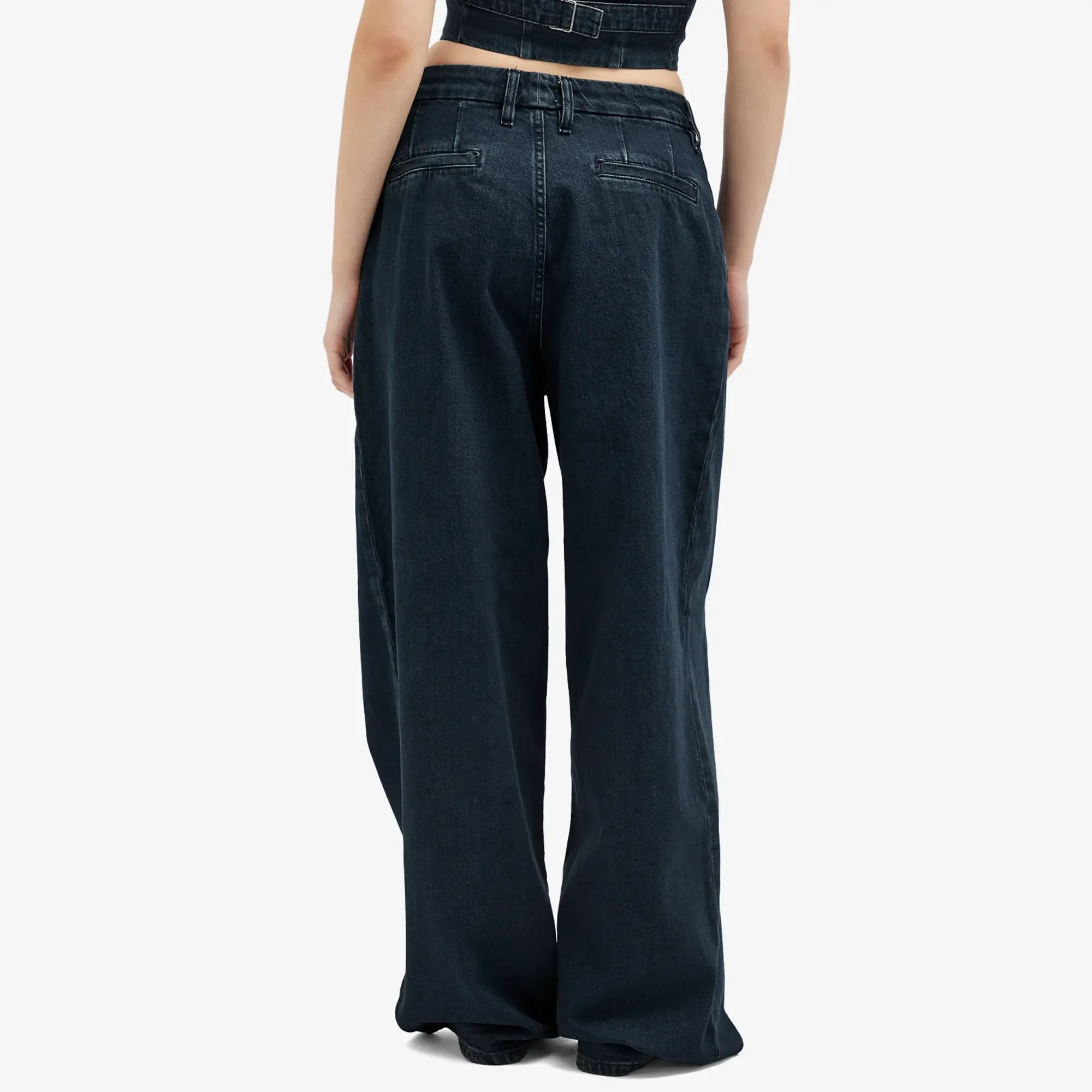 Good American Women's 90's Pleated Trouser Indigo