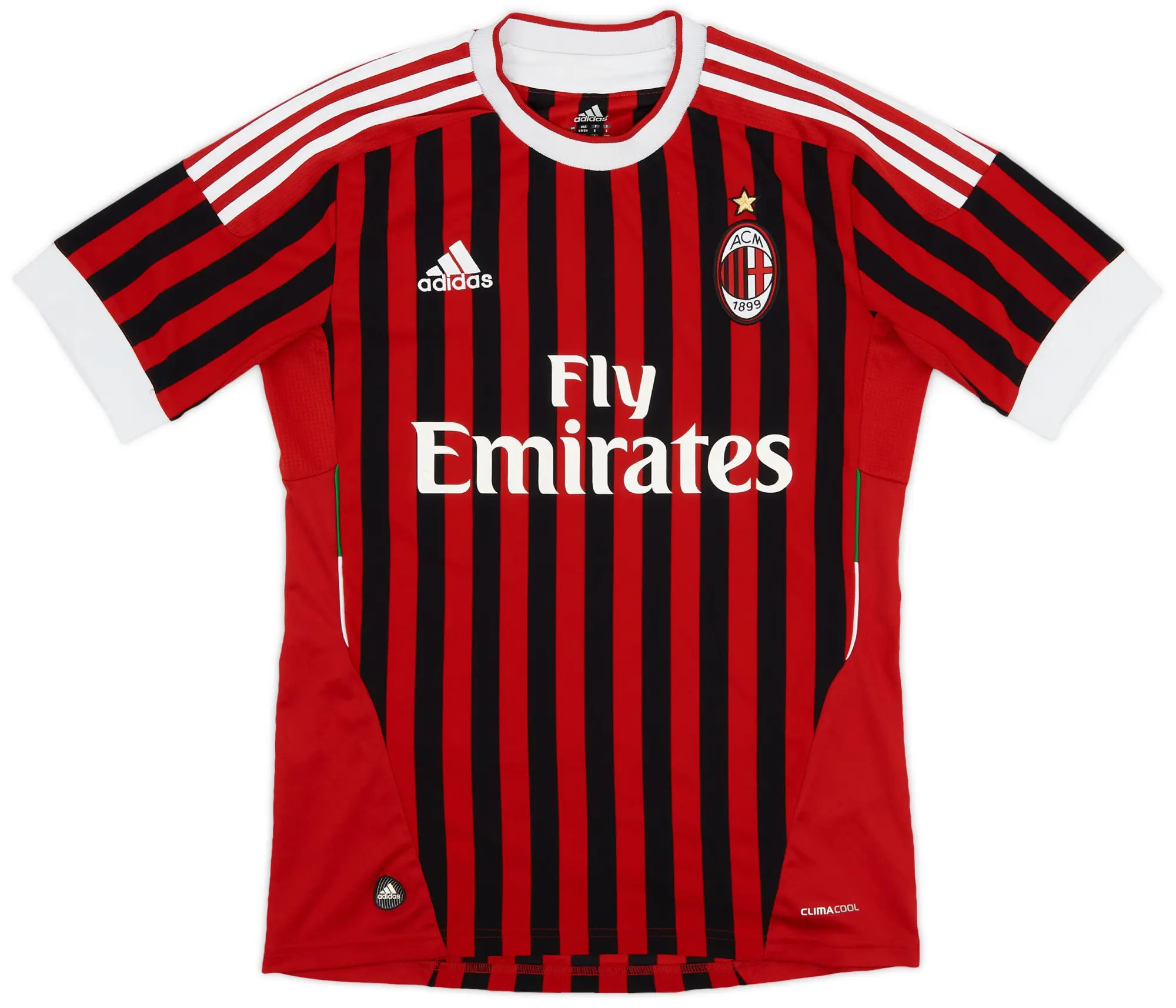 adidas 2011-12 AC Milan Home Shirt - 7/10 - (S)