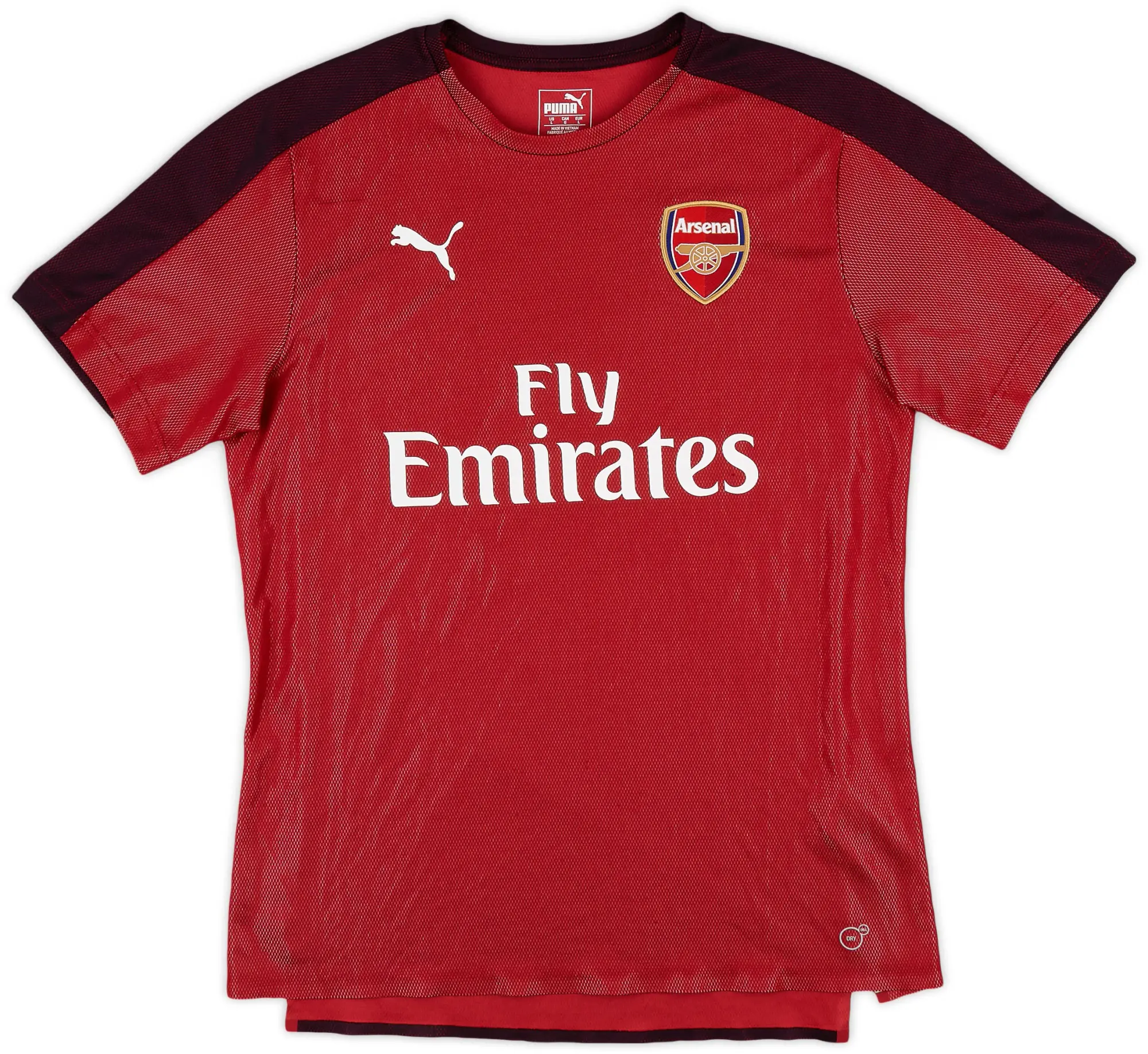 2017 18 Arsenal Puma Training Shirt 8 10 L ARSTR17076103used FOOTY.COM