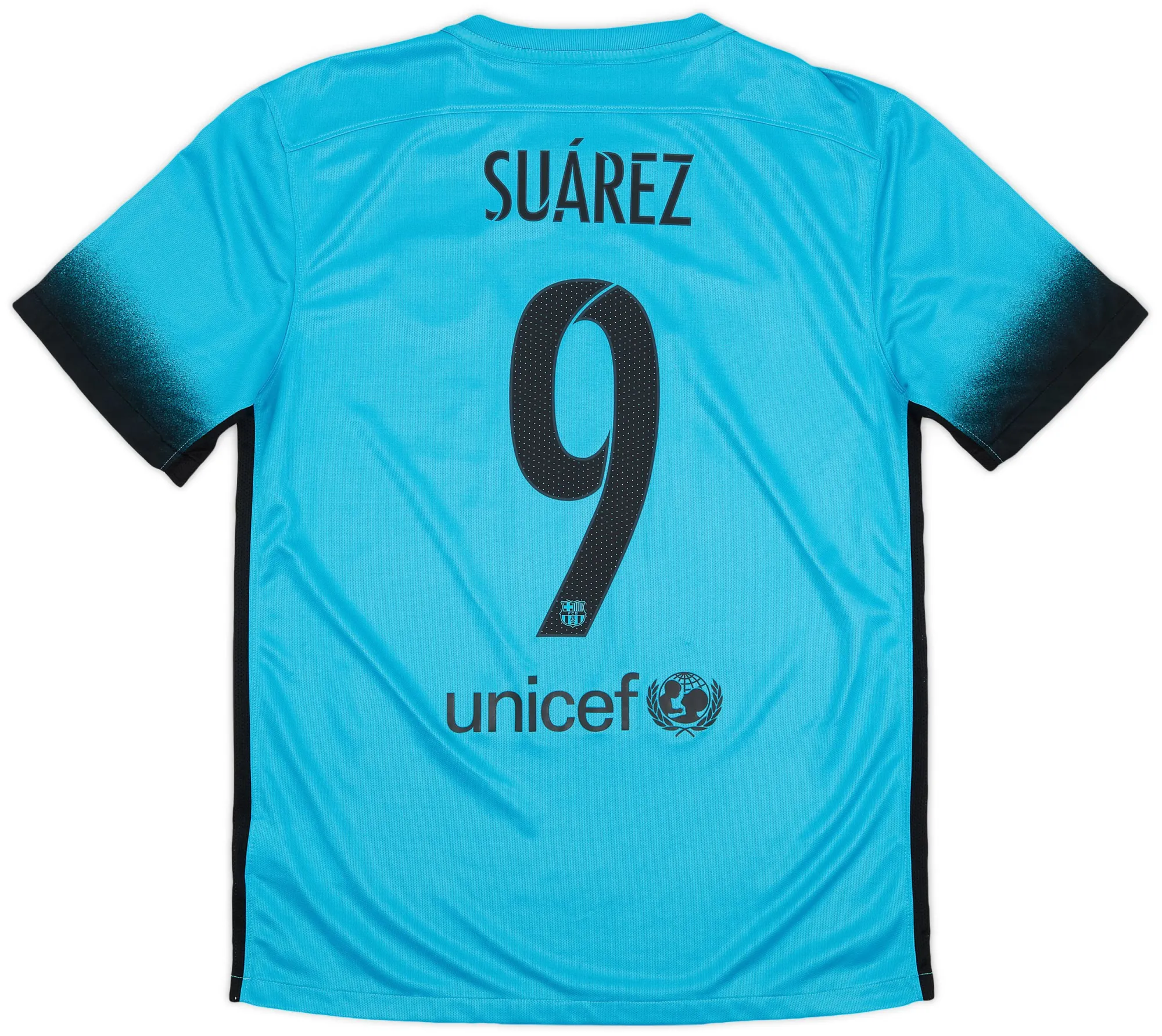 Nike 2015-16 Barcelona Third Shirt Suarez #9 - 9/10 - (M) | BART15