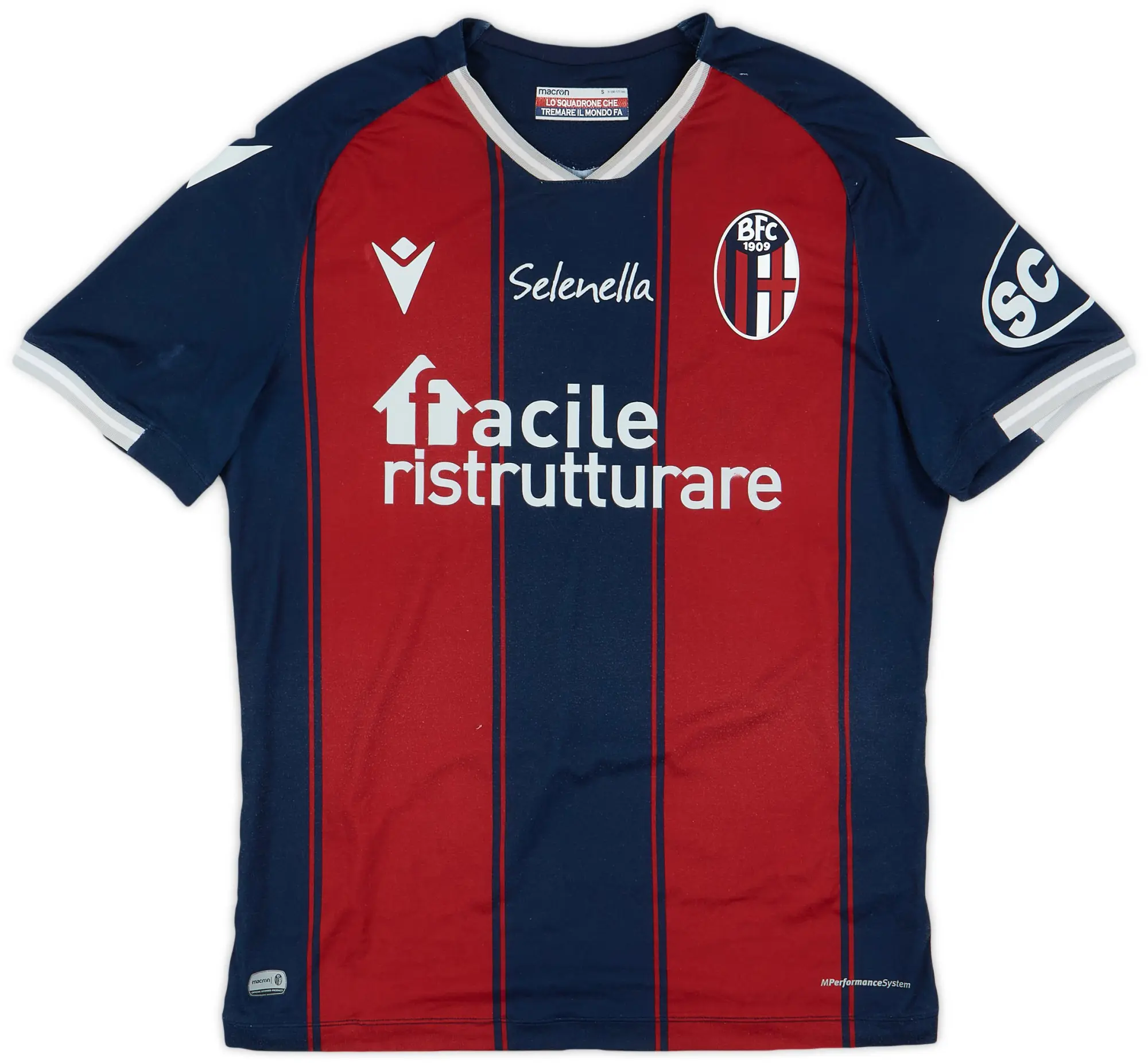 Macron 2020-21 Bologna Home Shirt - 6/10 - (S)