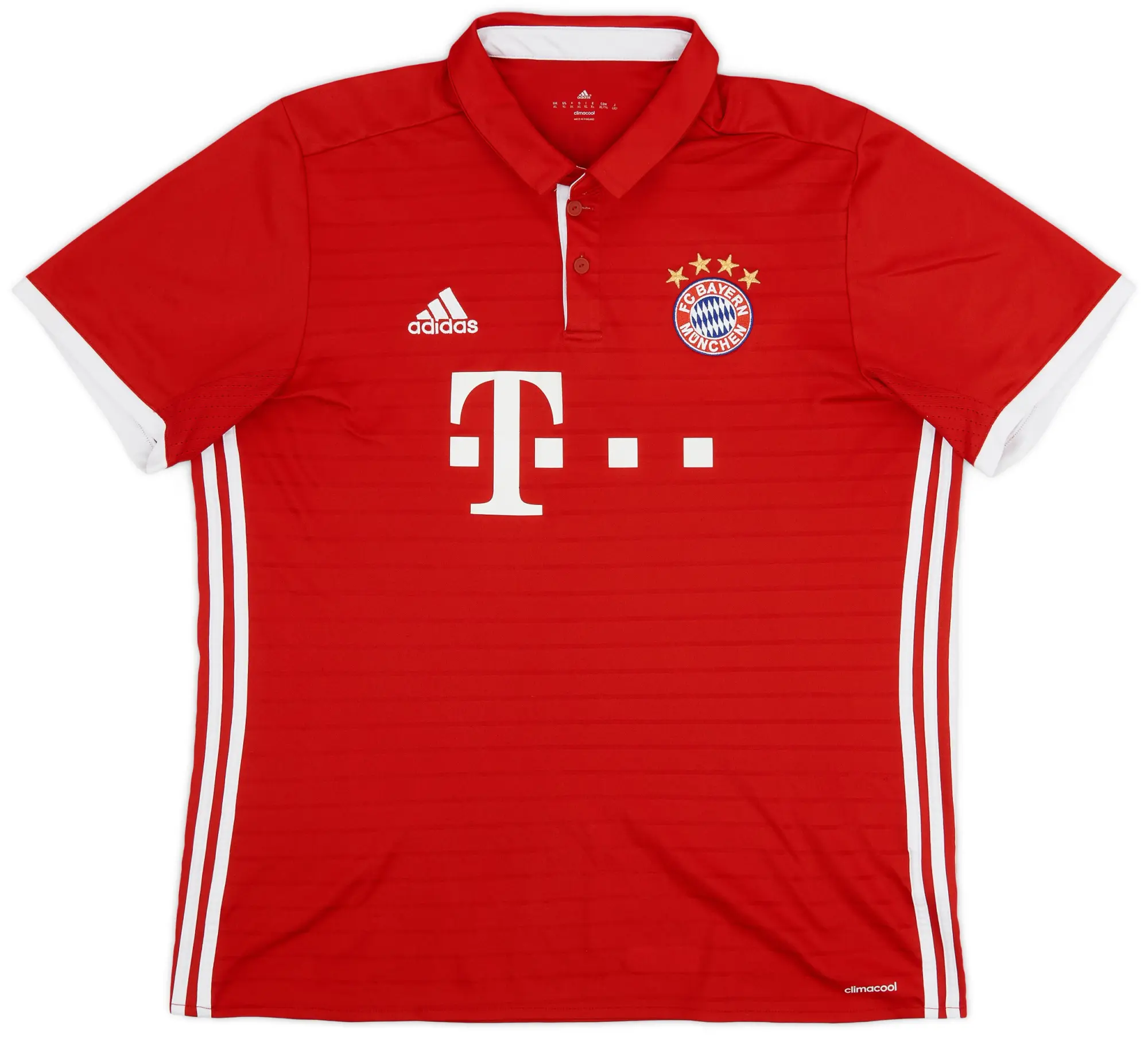 adidas 2016-17 Bayern Munich Home Shirt - 8/10 - (XL)