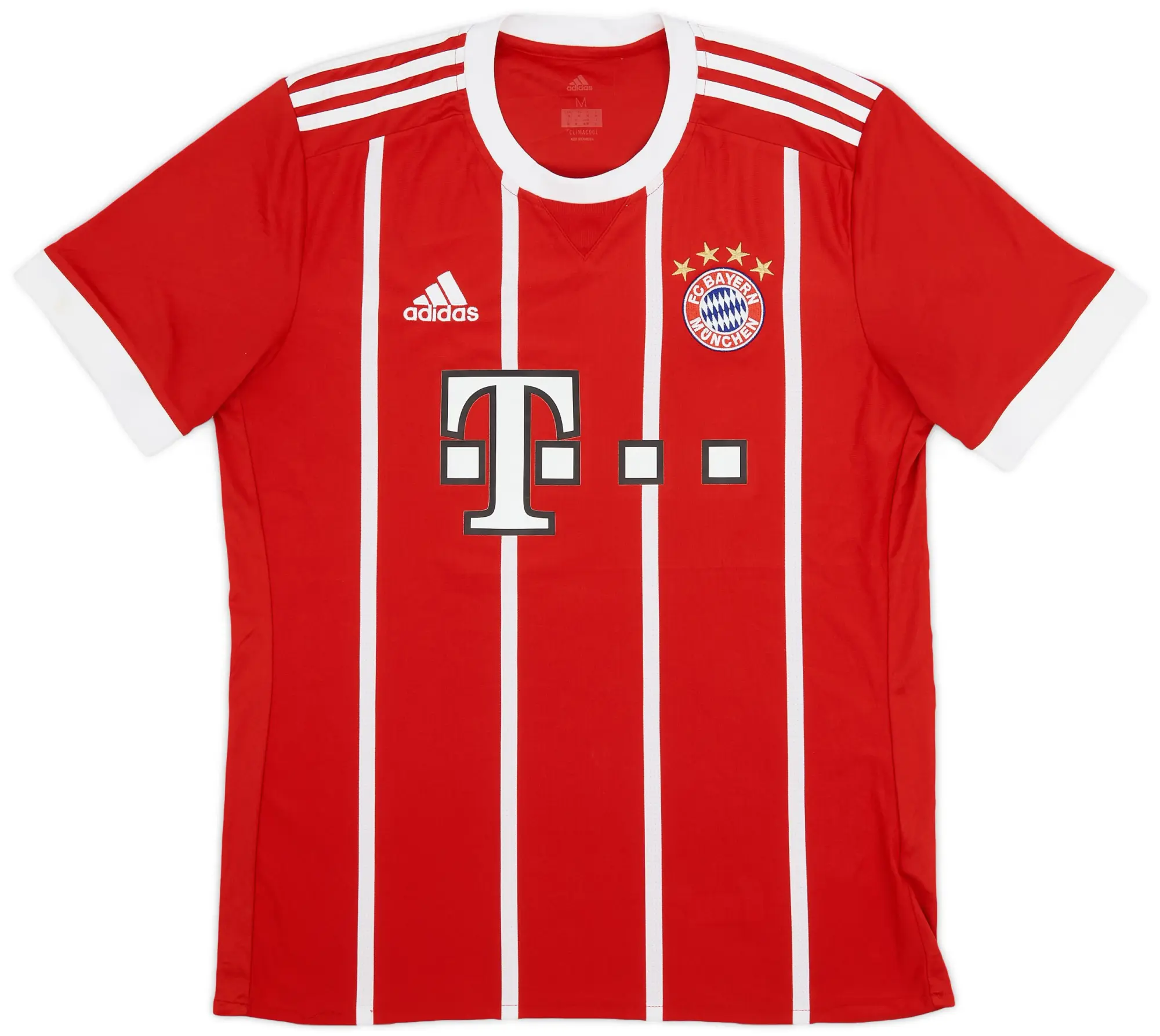 adidas 2017-18 Bayern Munich Home Shirt - 9/10 - (M)