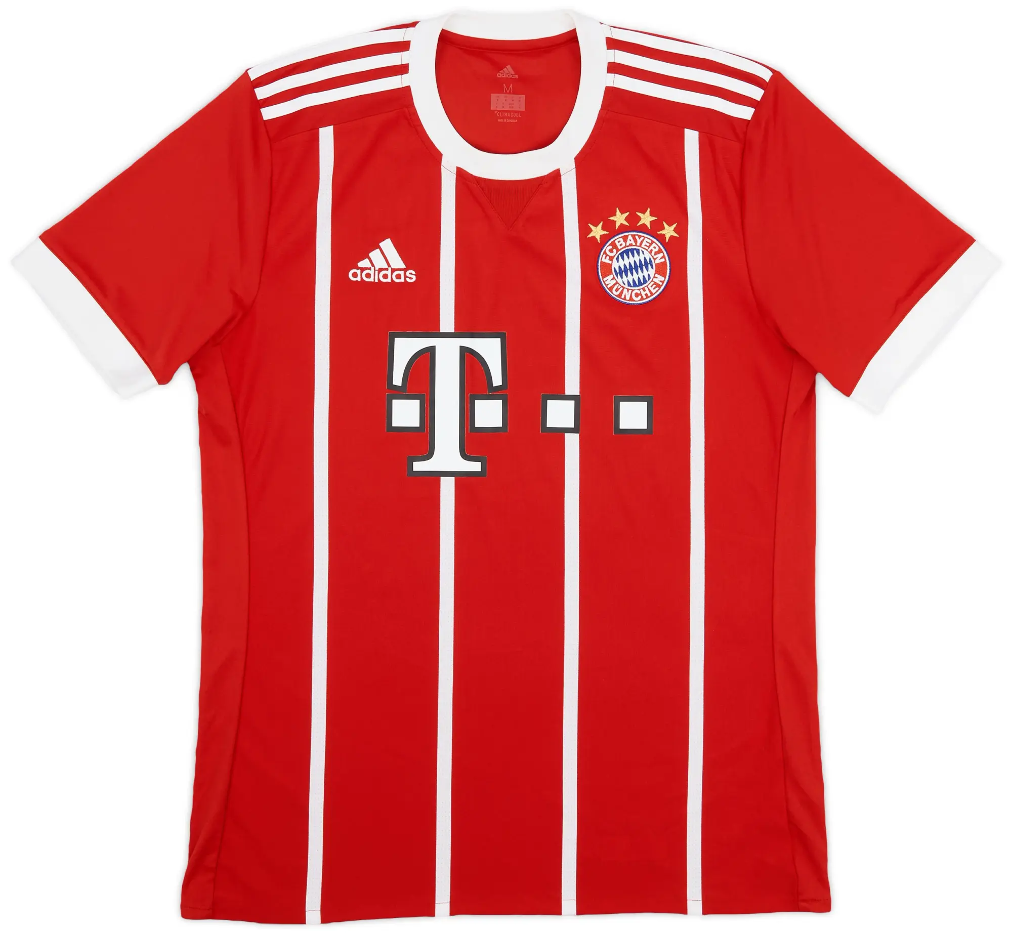 adidas 2017-18 Bayern Munich Home Shirt - 9/10 - (M)