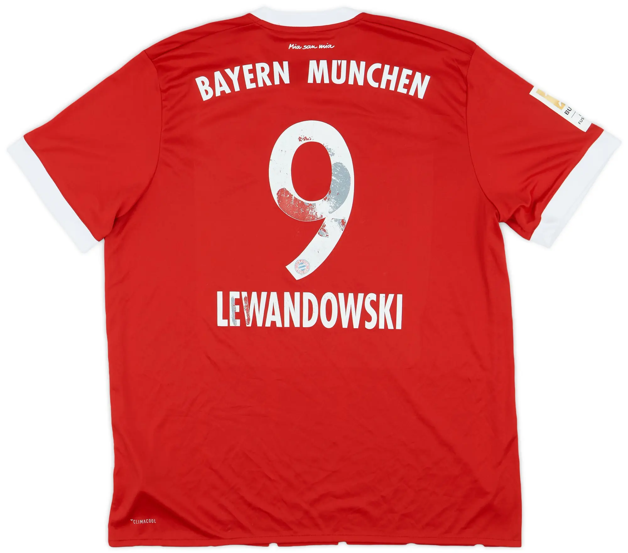 adidas 2017-18 Bayern Munich Home Shirt Lewandowski #9 - 4/10 - (XL)