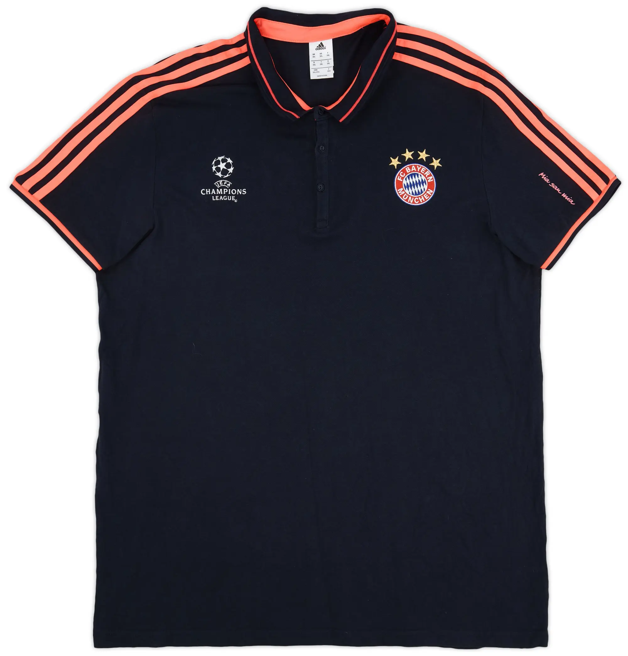 2015 16 Bayern Munich adidas CL Polo Shirt 9 10 3XL