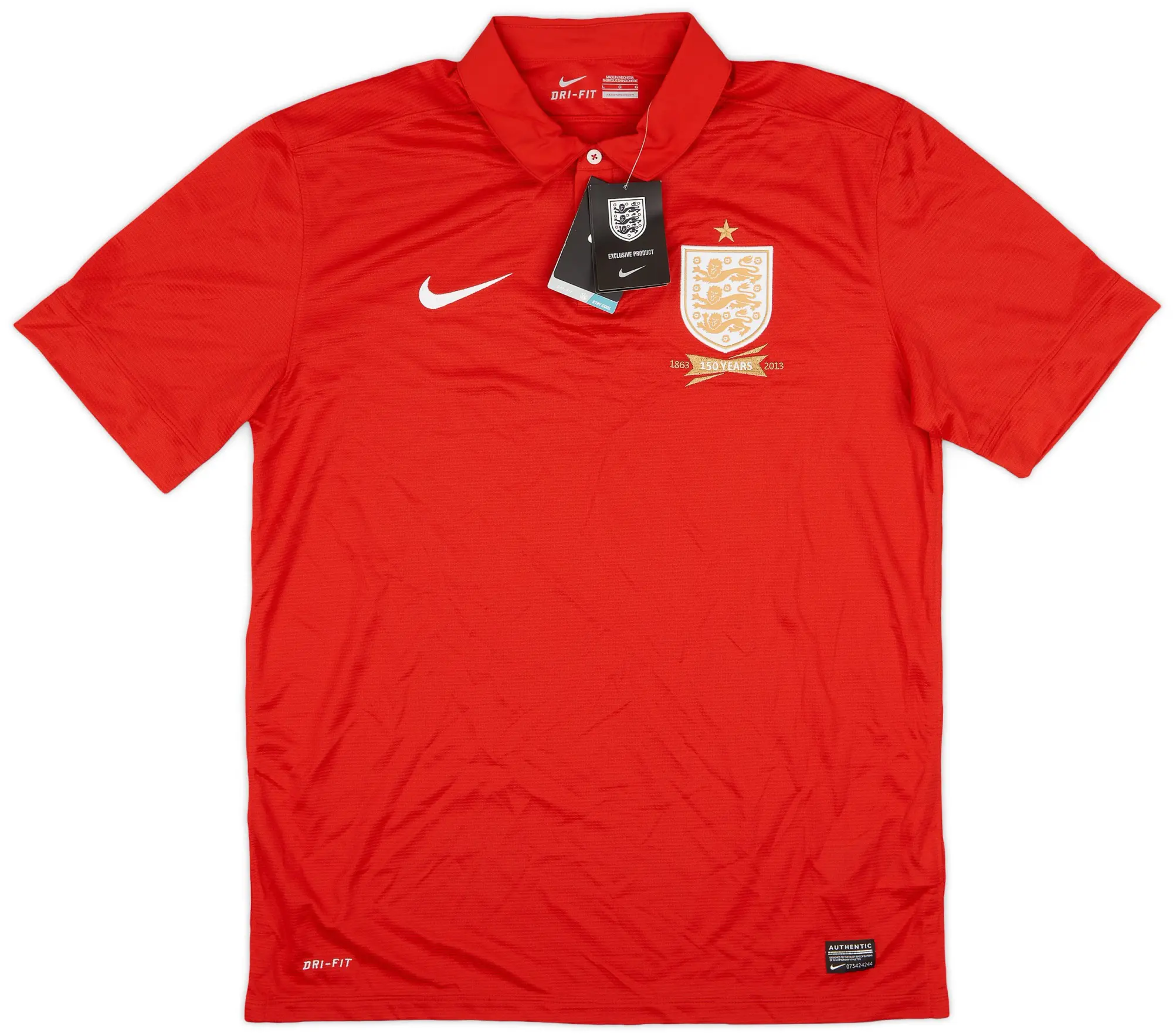 Nike 2013 England Away 150th Anniversary Shirt (L)