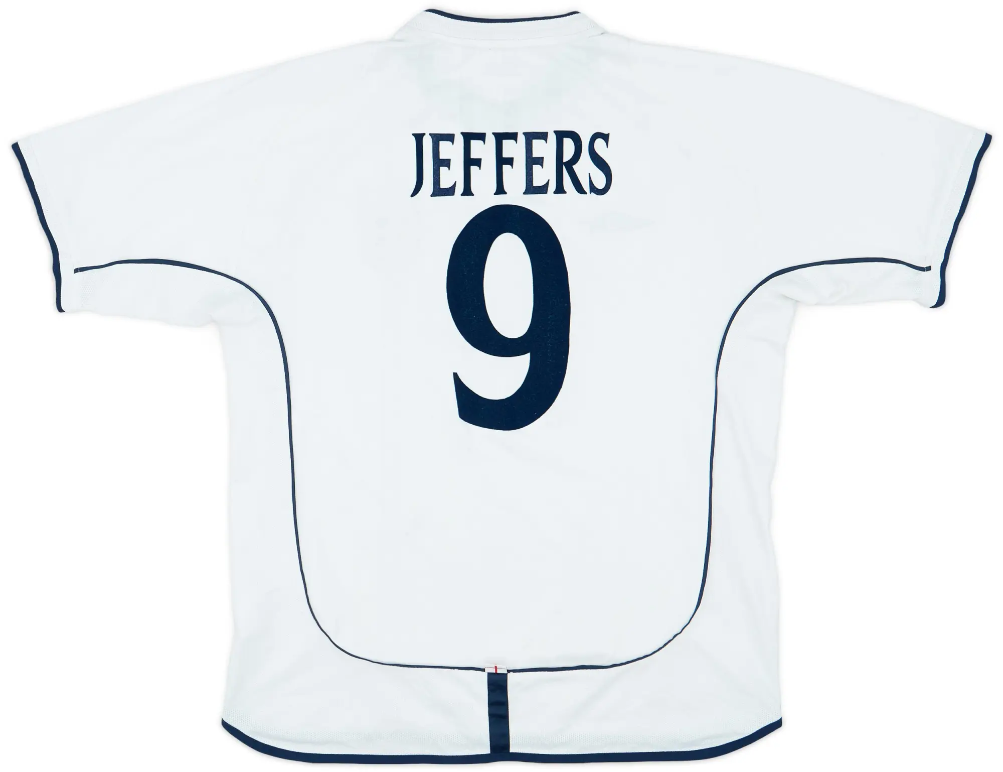 Umbro 2001-03 England Home Shirt Jeffers #9 - 6/10 - (L)