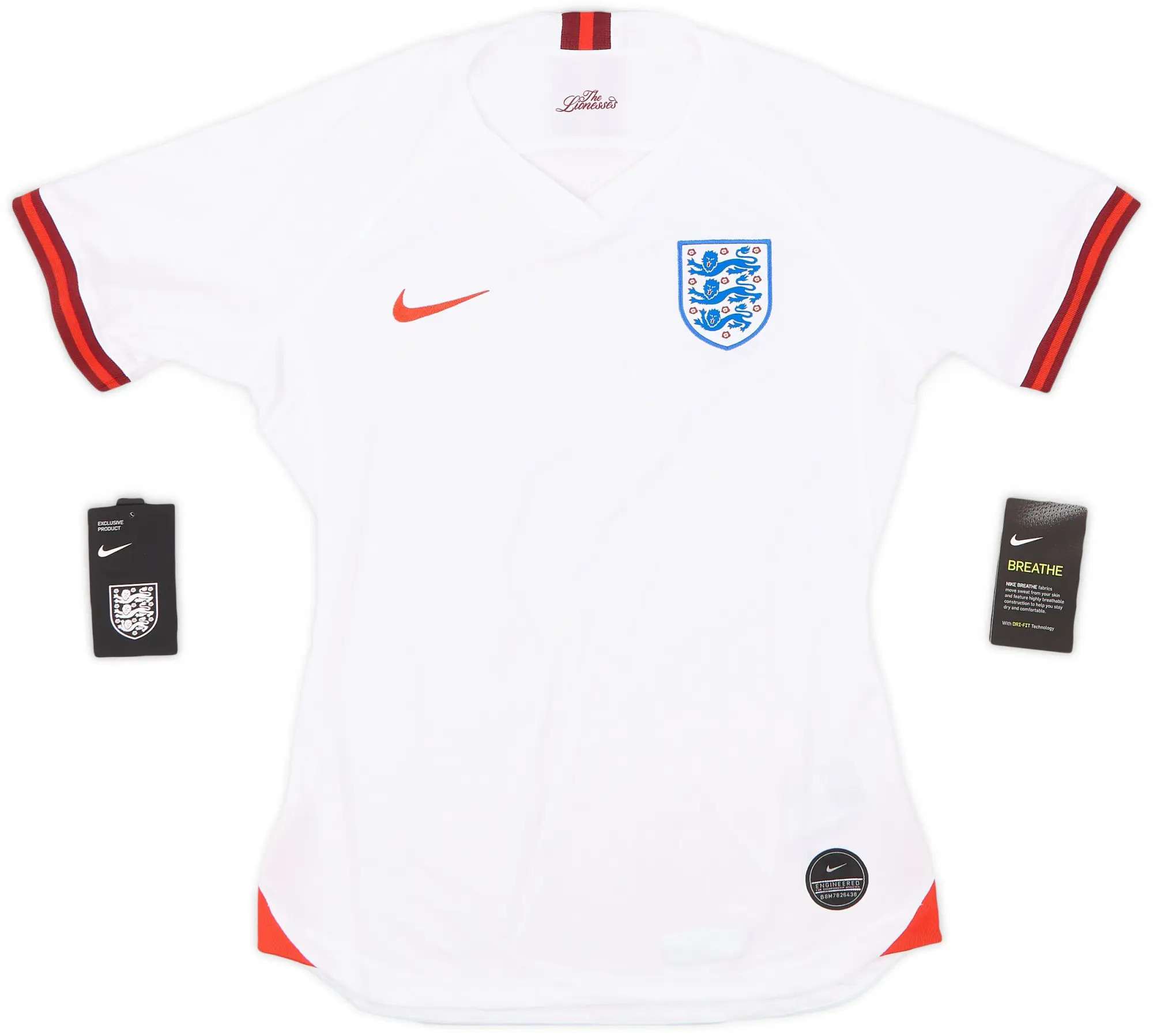 Nike 2019 England Lionesses Home Shirt (Women's S)