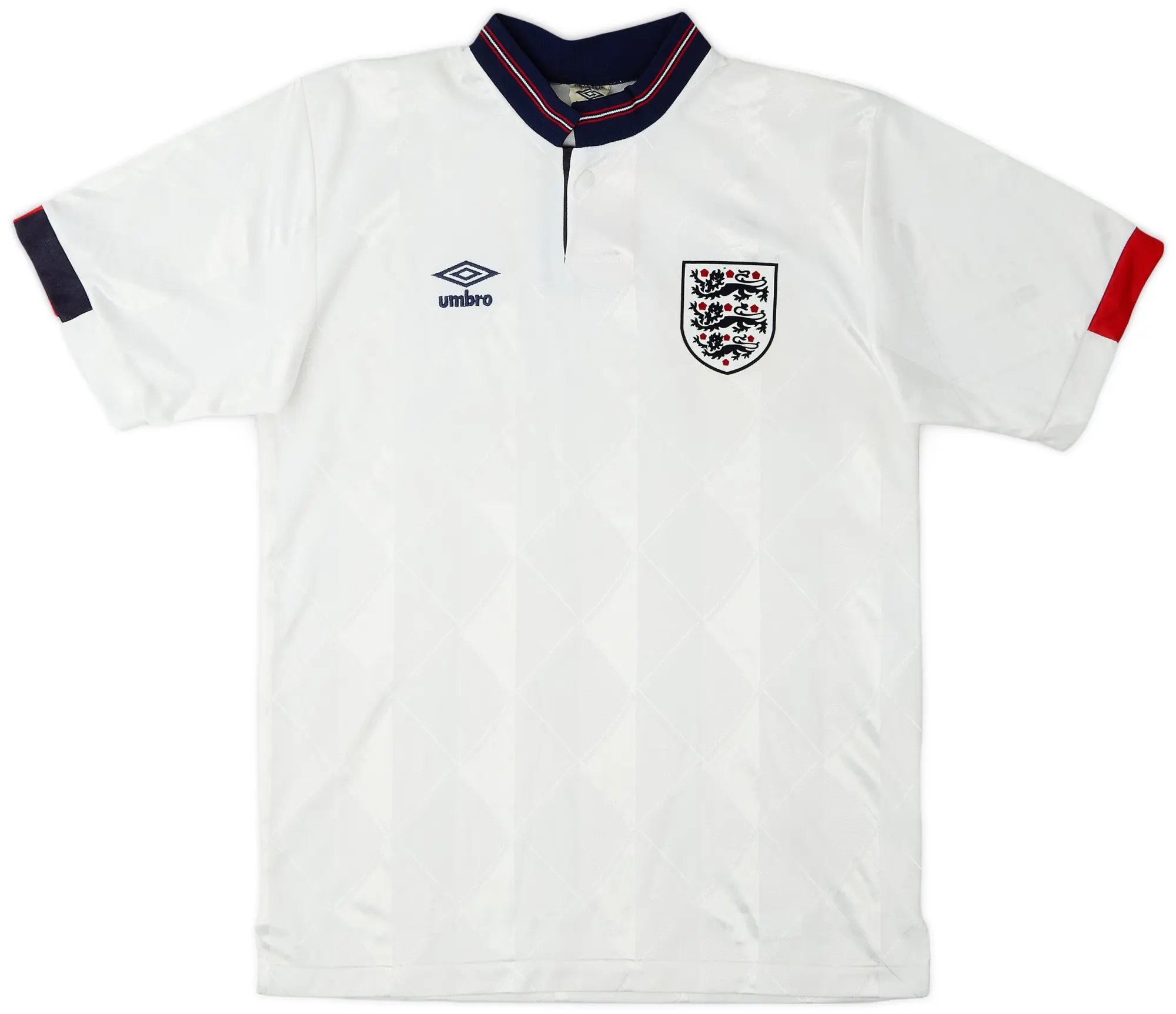 Umbro 1987-90 England Home Shirt - 8/10 - (L.Boys)