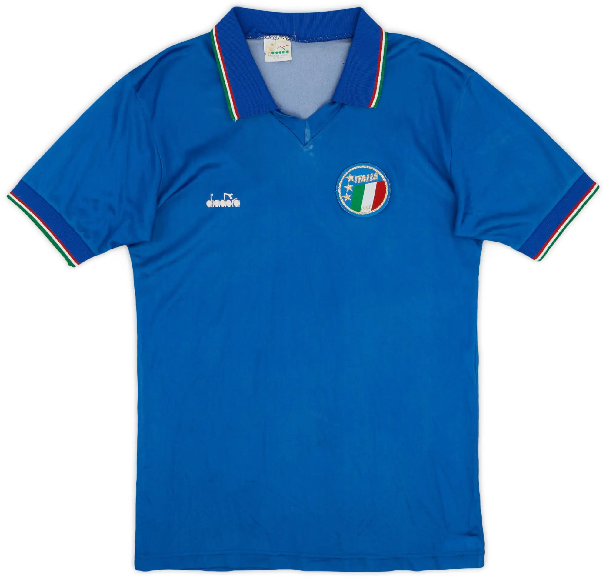 Diadora 1986-90 Italy Home Shirt - 5/10 - (S)