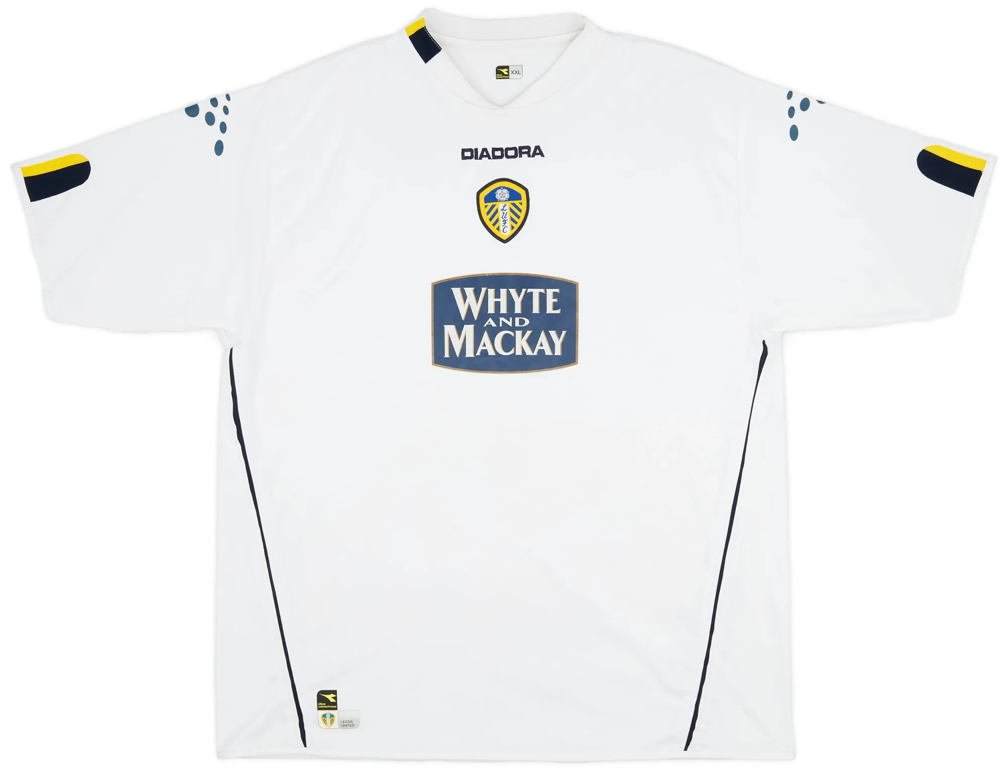 Leeds United DIADORA サッカーシャツ Diadora 2004-05 Leeds United Home Shirt - 7/10 - (XXL