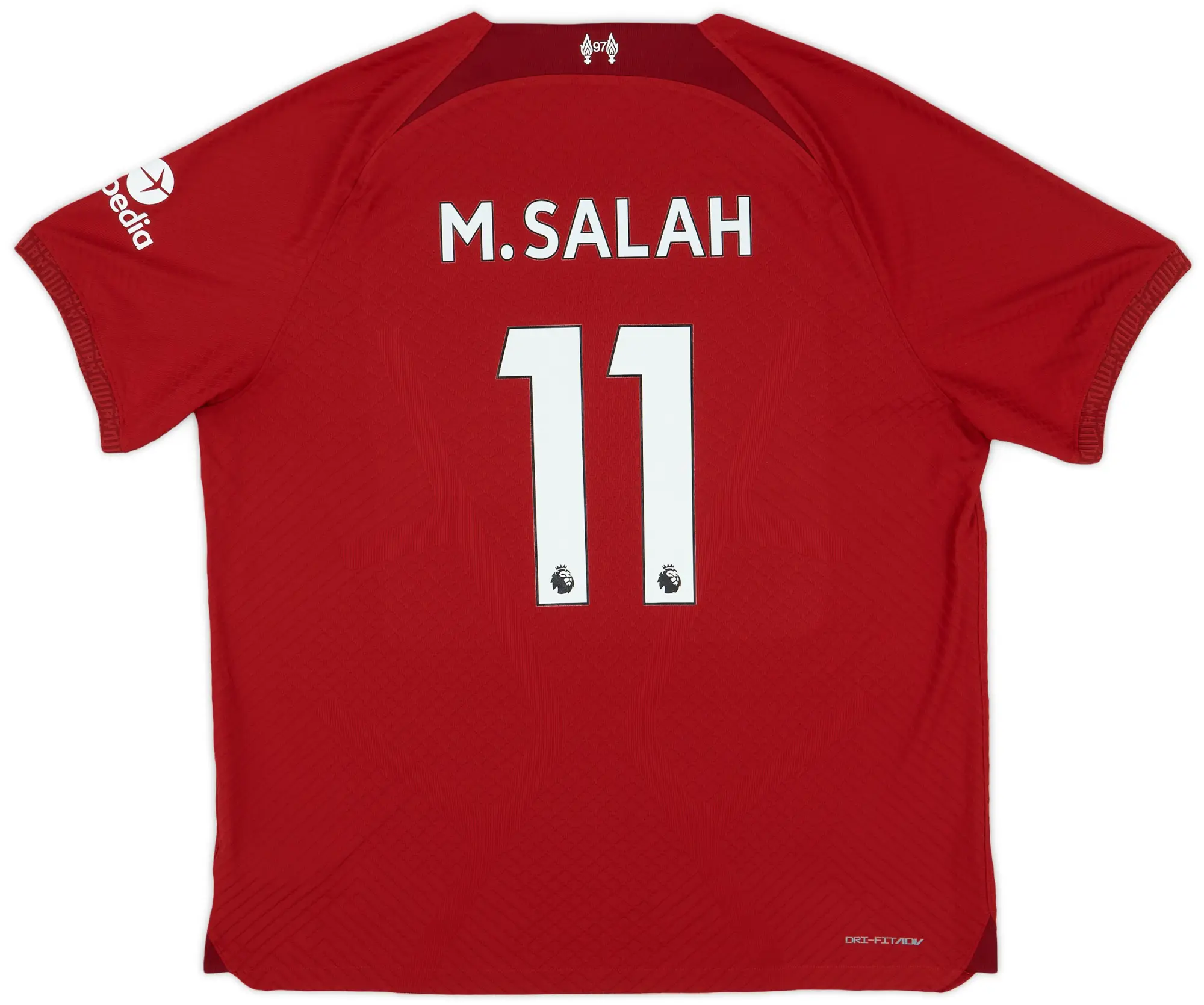 Nike 2022 23 Liverpool Authentic Home Shirt M.Salah 11 9 10 XXL LIVH22 277 FOOTY.COM