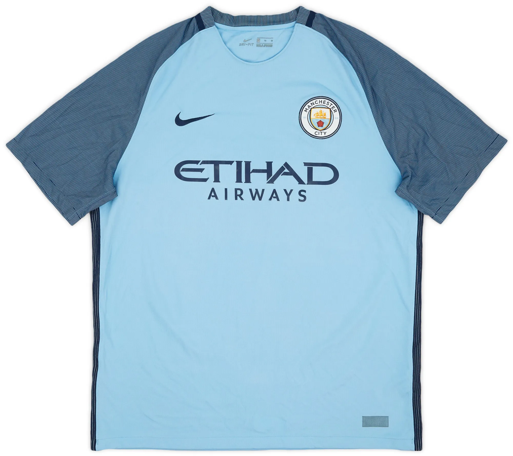 Nike 2016-17 Manchester City Home Shirt De Bruyne #17 - 6/10 - (XL