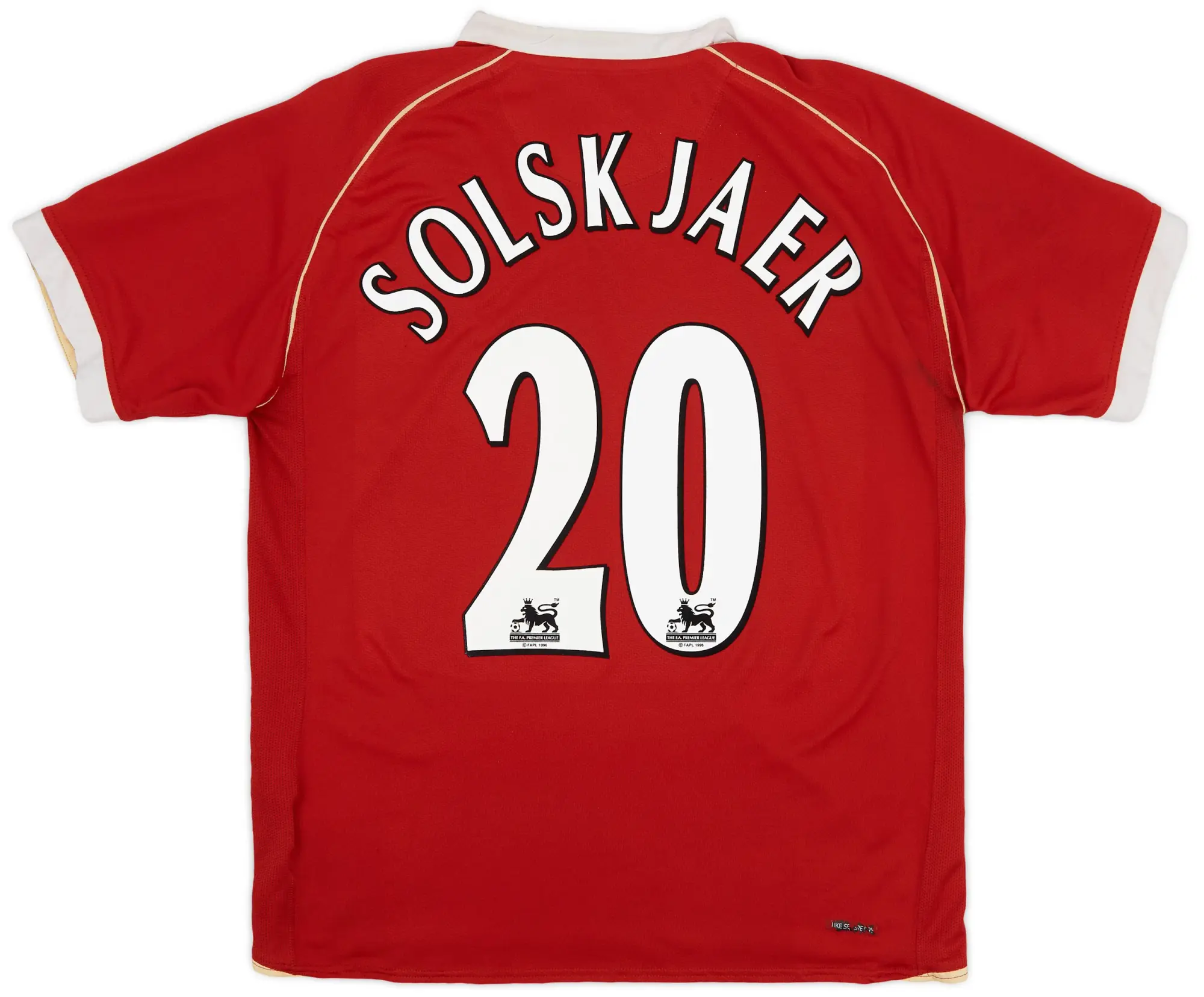 Nike 2006-07 Manchester United Home Shirt Solskjaer #20 - 4/10 - (L)