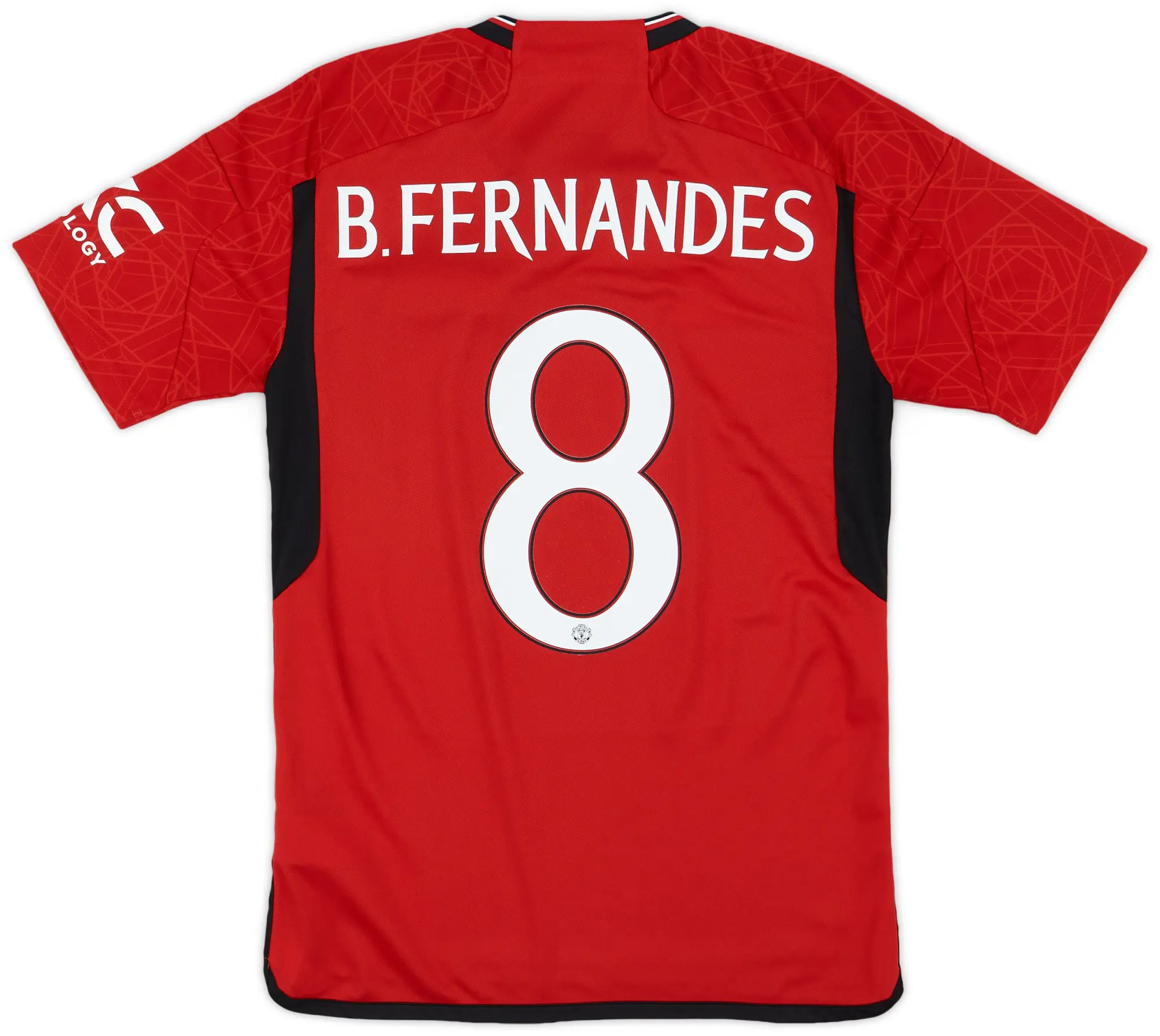 adidas 2023-24 Manchester United Home Shirt B.Fernandes #8 - 9/10 - (S)