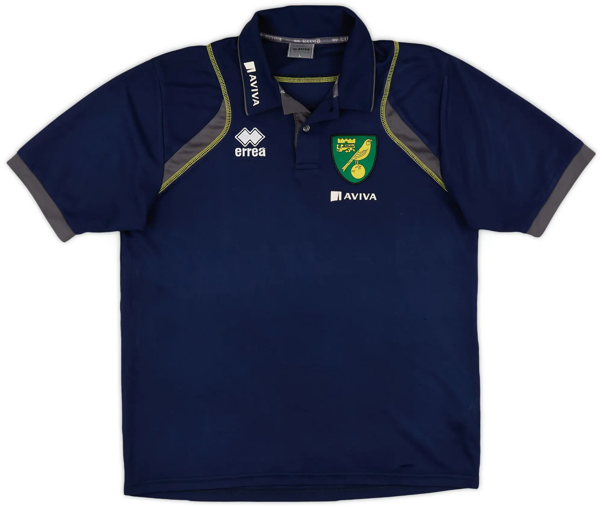 2011-12 Norwich Errea Polo Shirt - 7/10 - (L)