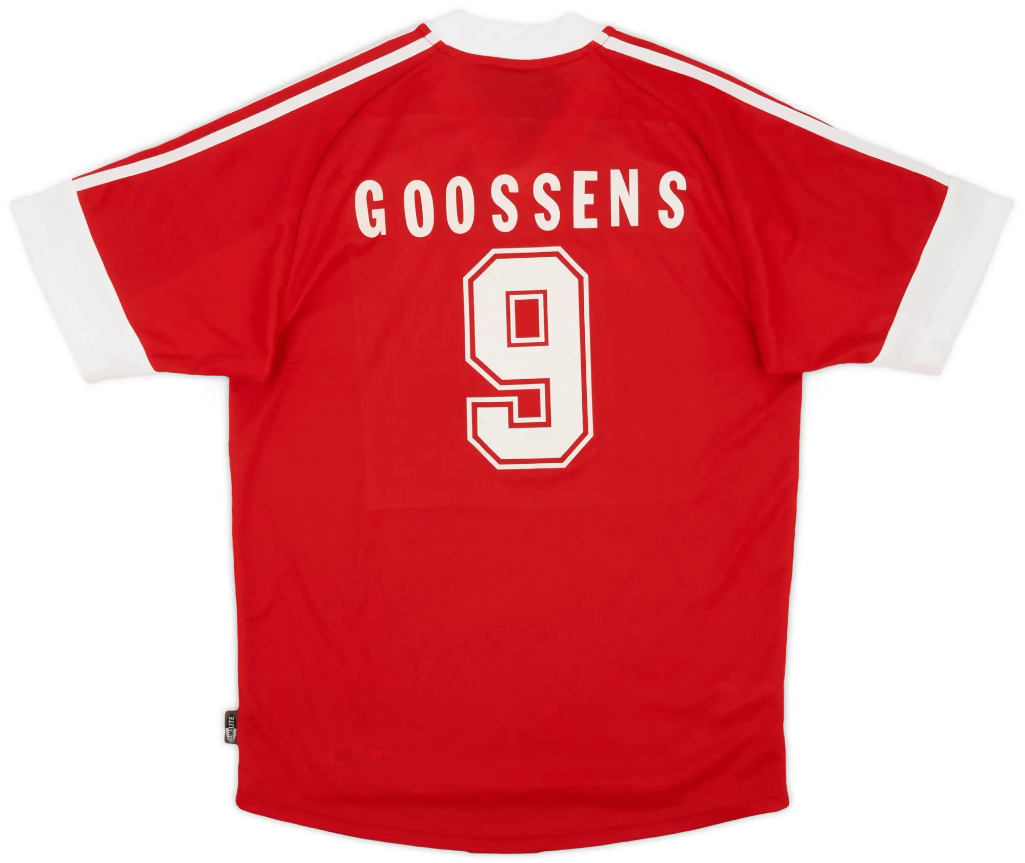 adidas 2002-03 Standard Liege Home Shirt Goossens #9 (S)