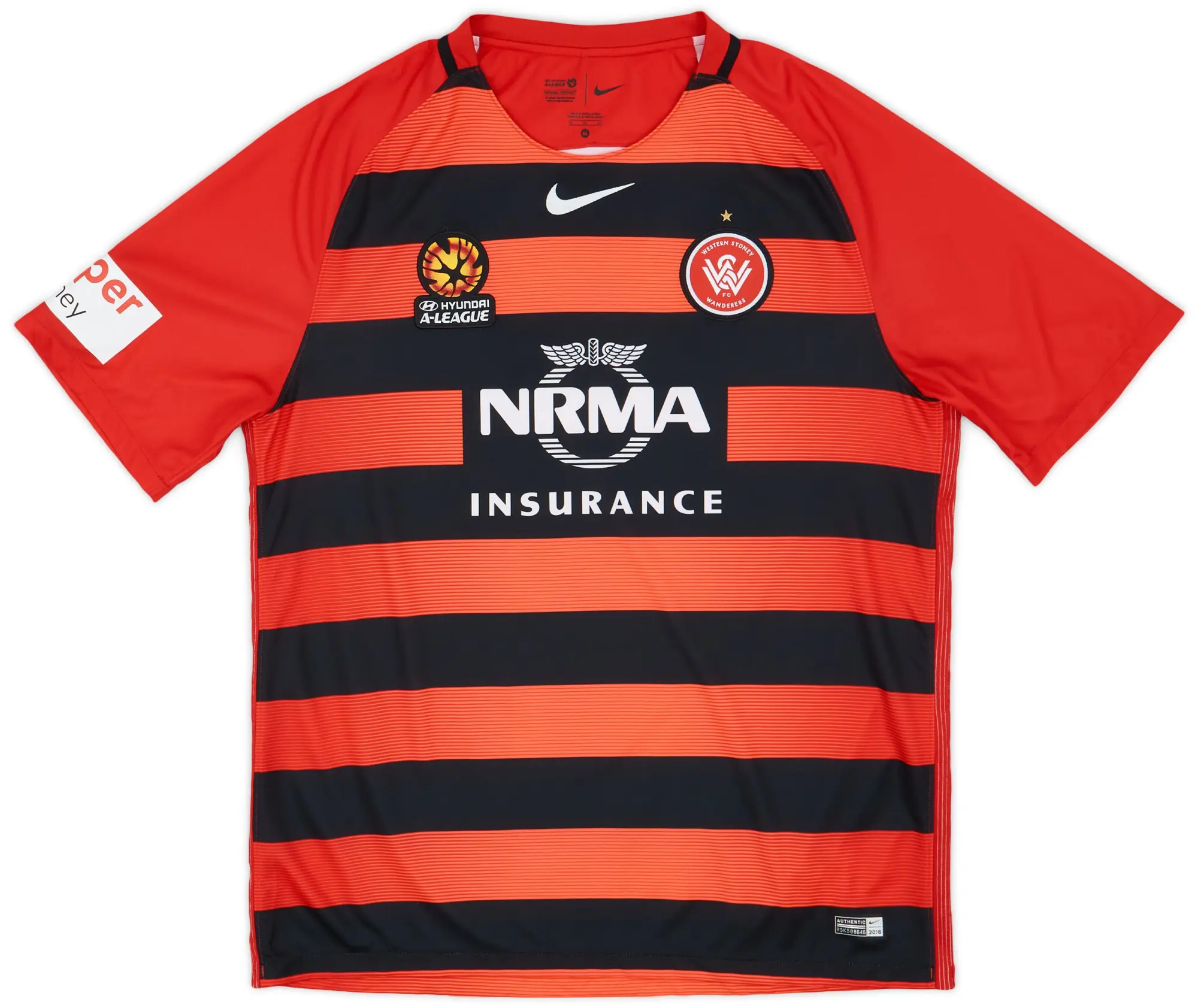 Nike 2016-17 Western Sydney Wanderers Home Shirt - 8/10 - (XL)
