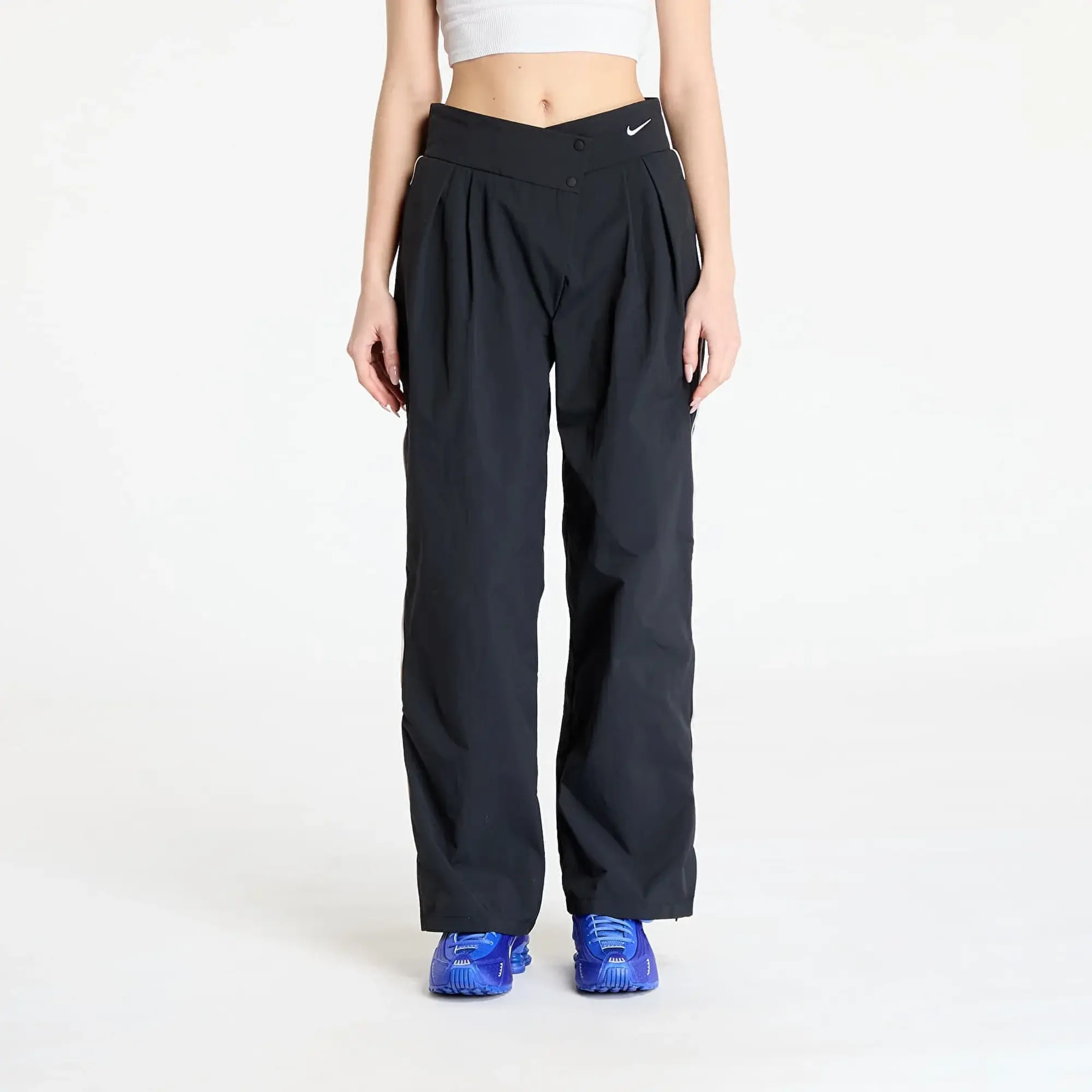 Pants Nike Sportswear Collection Women's Asymmetric Waist Trousers Black/ Lt Iron Ore/ White L