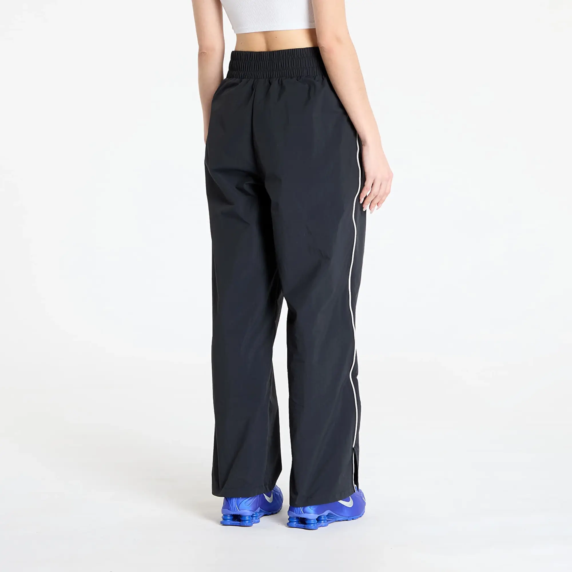 Pants Nike Sportswear Collection Women's Asymmetric Waist Trousers Black/ Lt Iron Ore/ White L