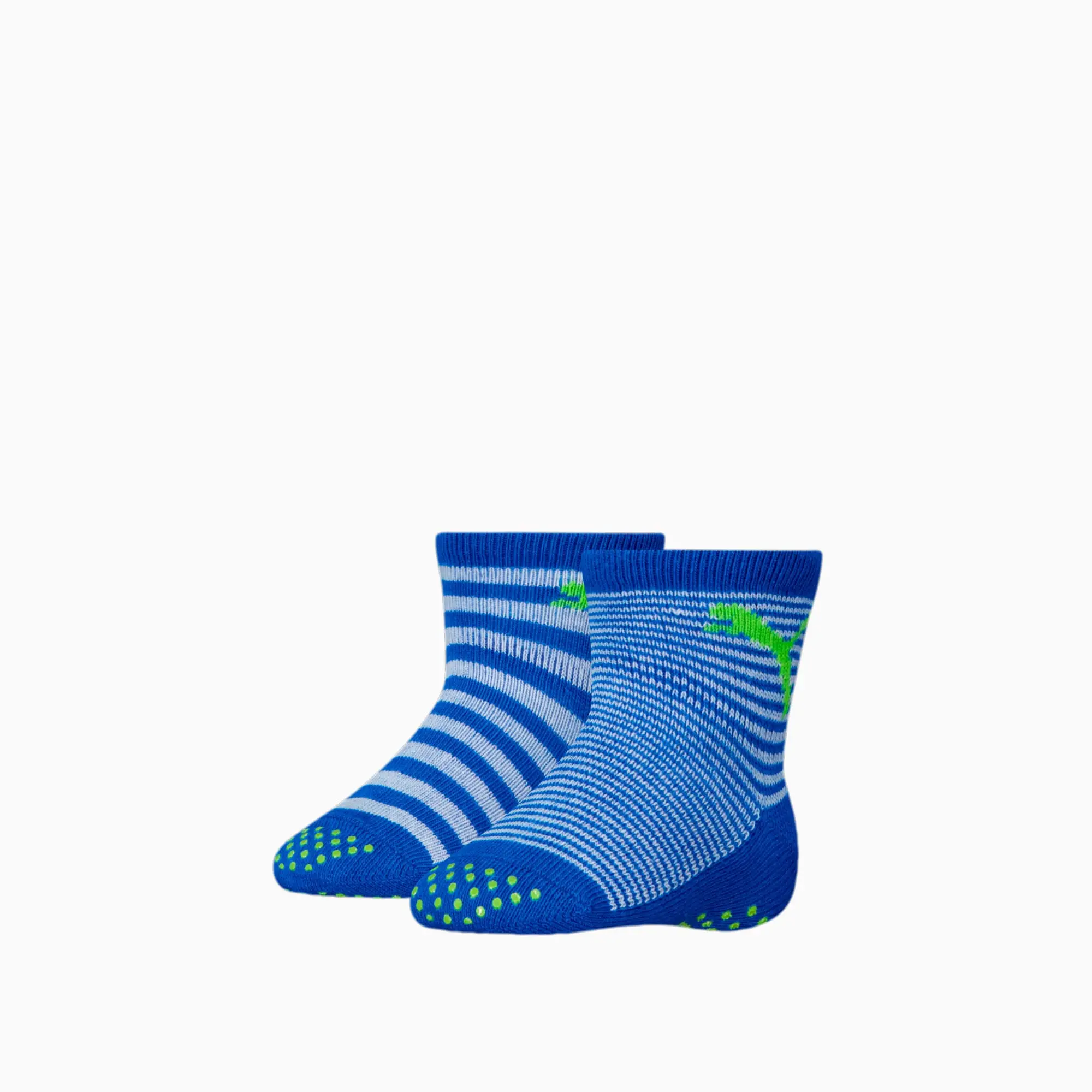 PUMA Baby Classic Socks 2 Pack, Blue Green Combo