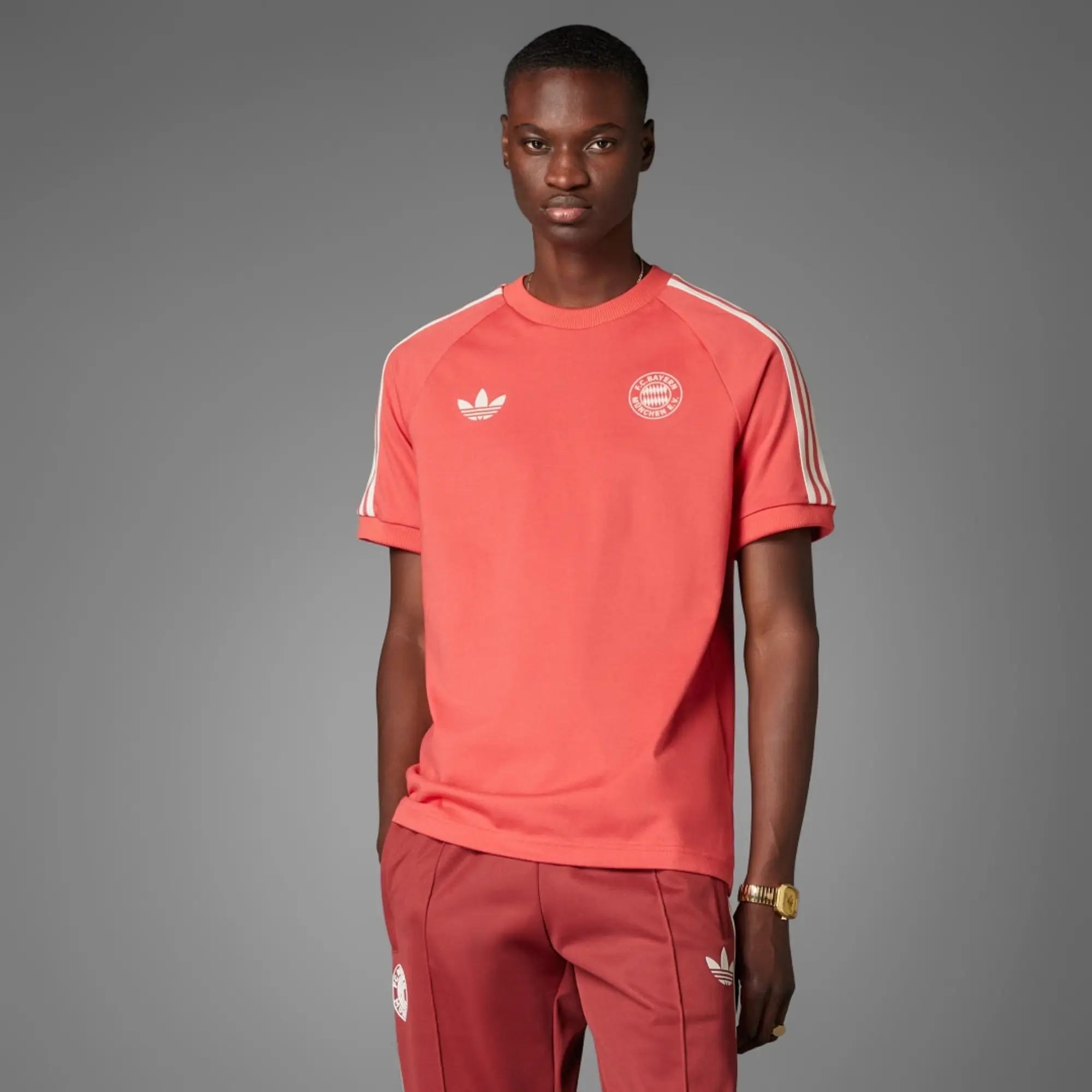 adidas FC BAYERN ADICOLOR CLASSICS 3-STREIFEN TEE