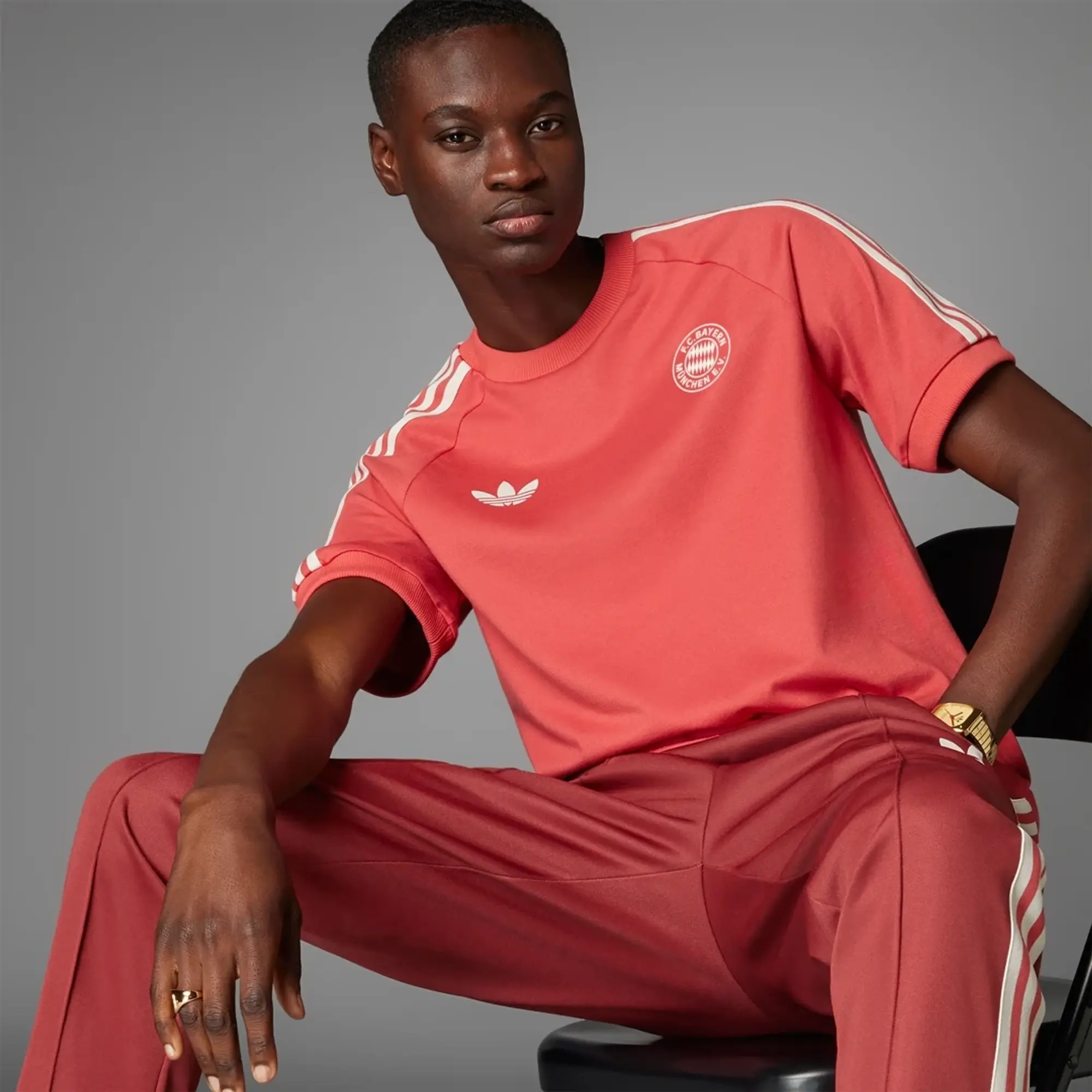 adidas FC BAYERN ADICOLOR CLASSICS 3-STREIFEN TEE