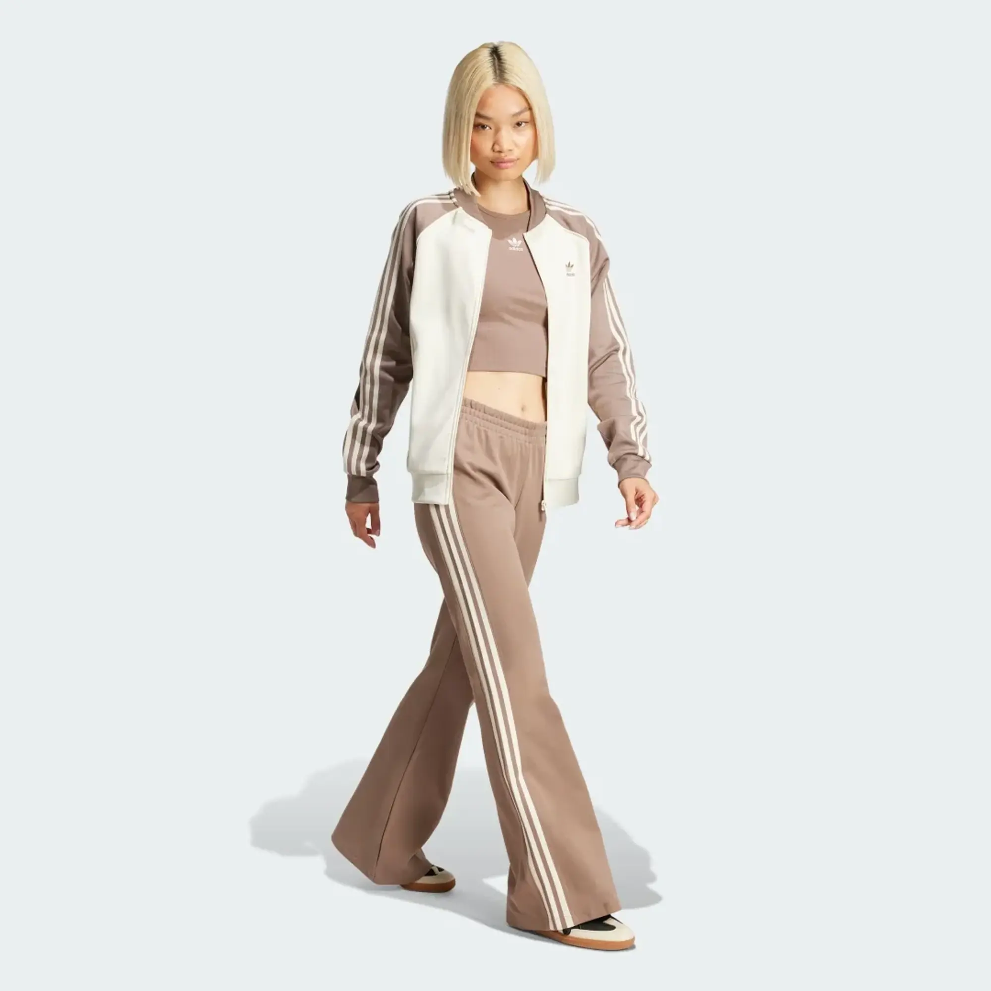 Adidas Originals Adicolor 3 Stripes Flared Tracksuit Pants