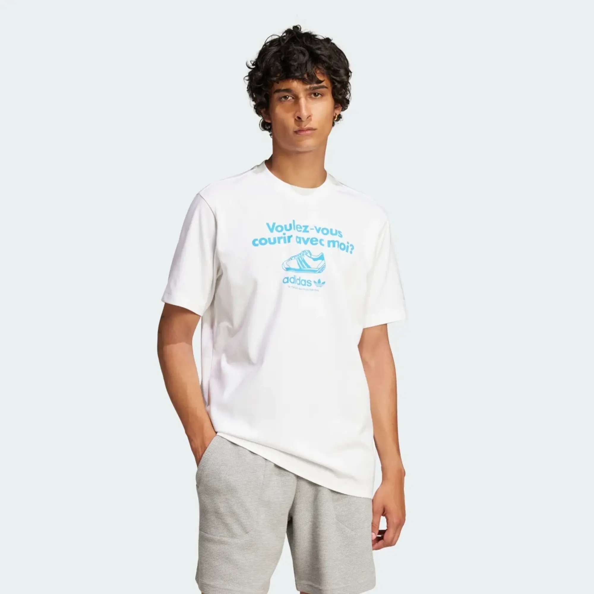 adidas Originals Voulez-Vous Graphic T-Shirt, White