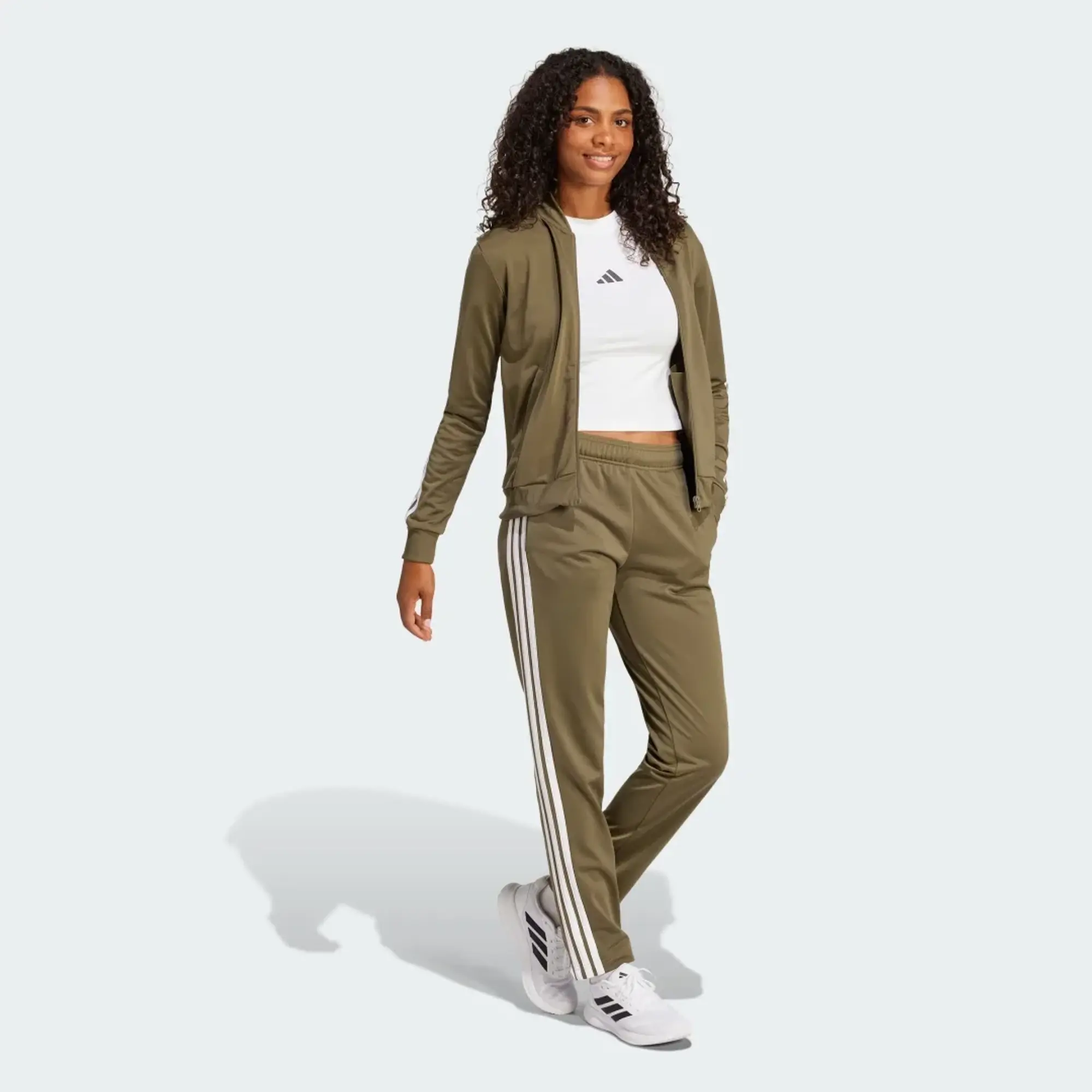 adidas Women Essentials 3 Stripes Track Suit