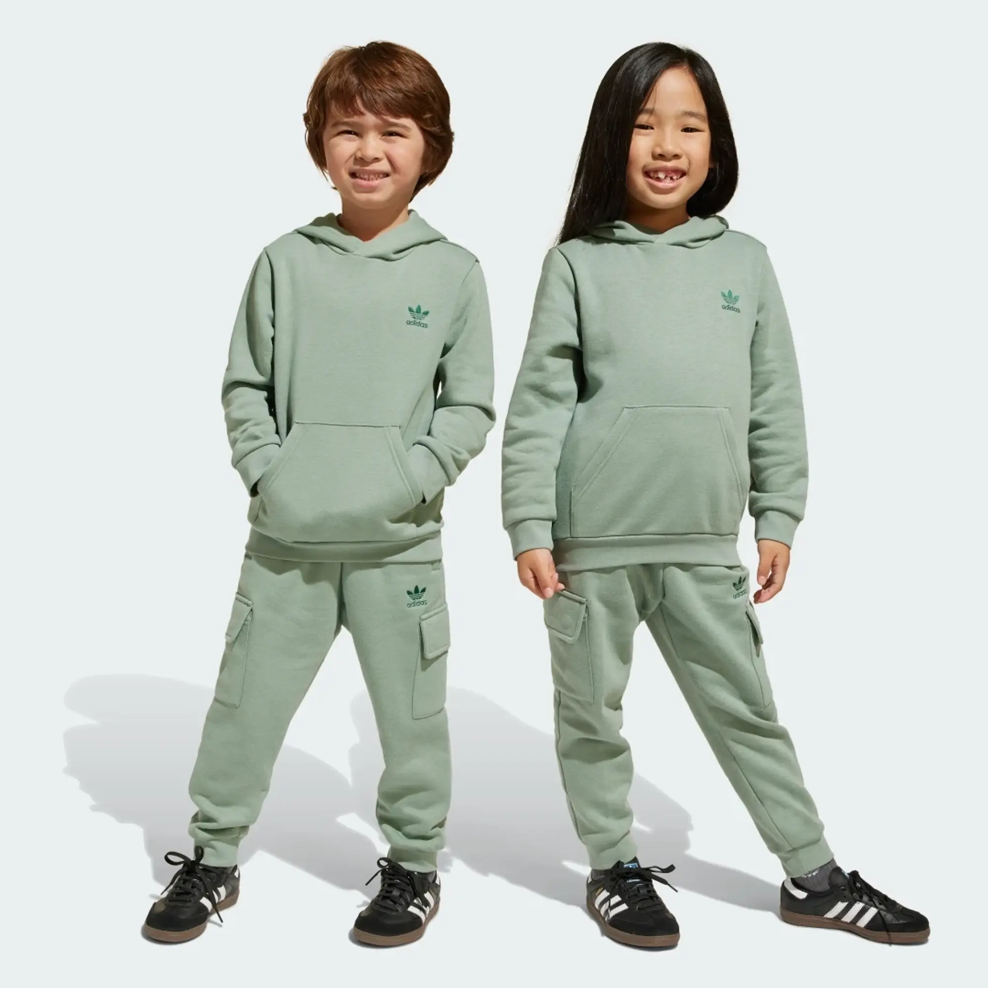 adidas 1/2 Zip Hoodie Cargo Set Kids
