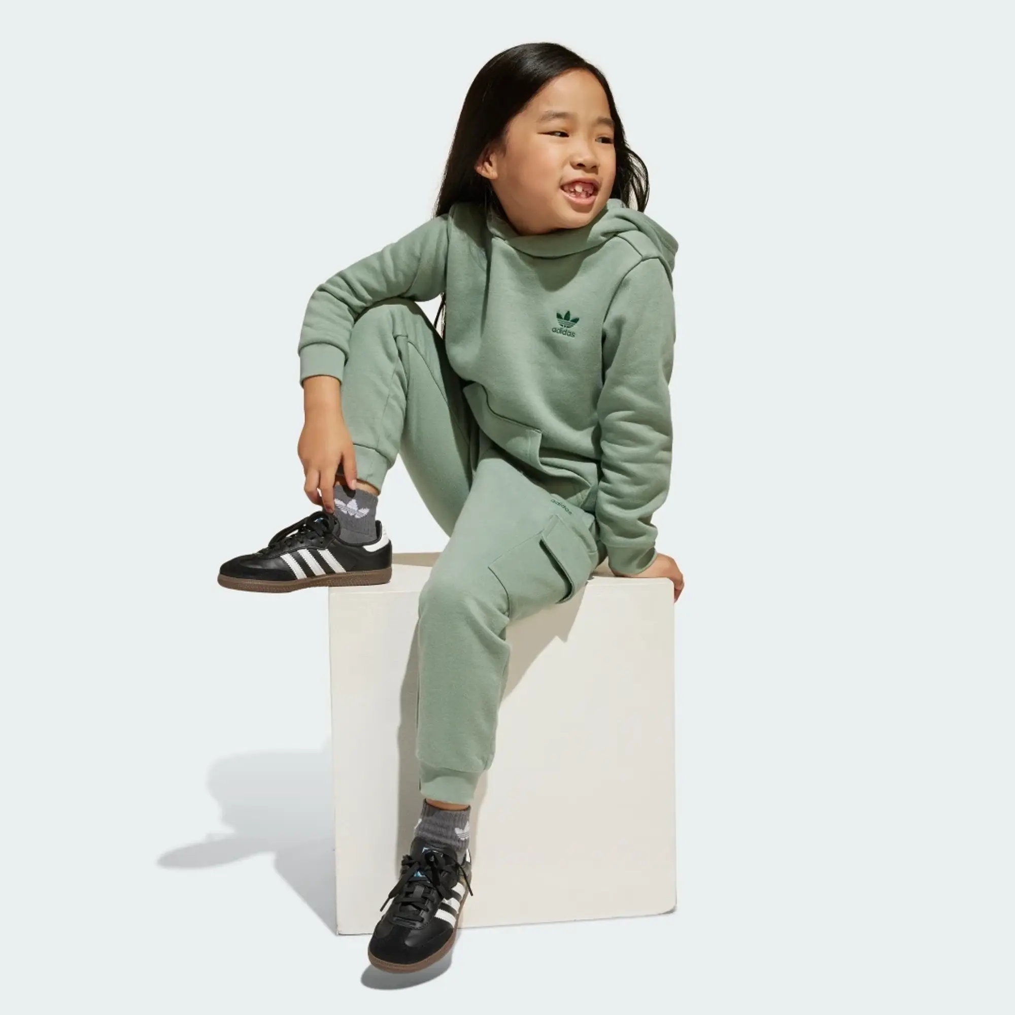 adidas 1/2 Zip Hoodie Cargo Set Kids
