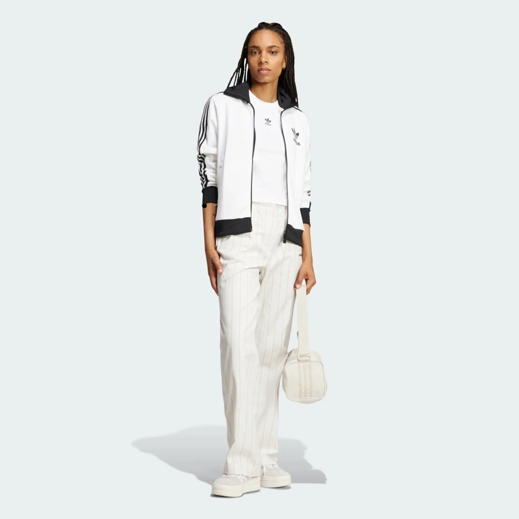 adidas Originals Trefoil Essentials Slim T-Shirt - White - Womens