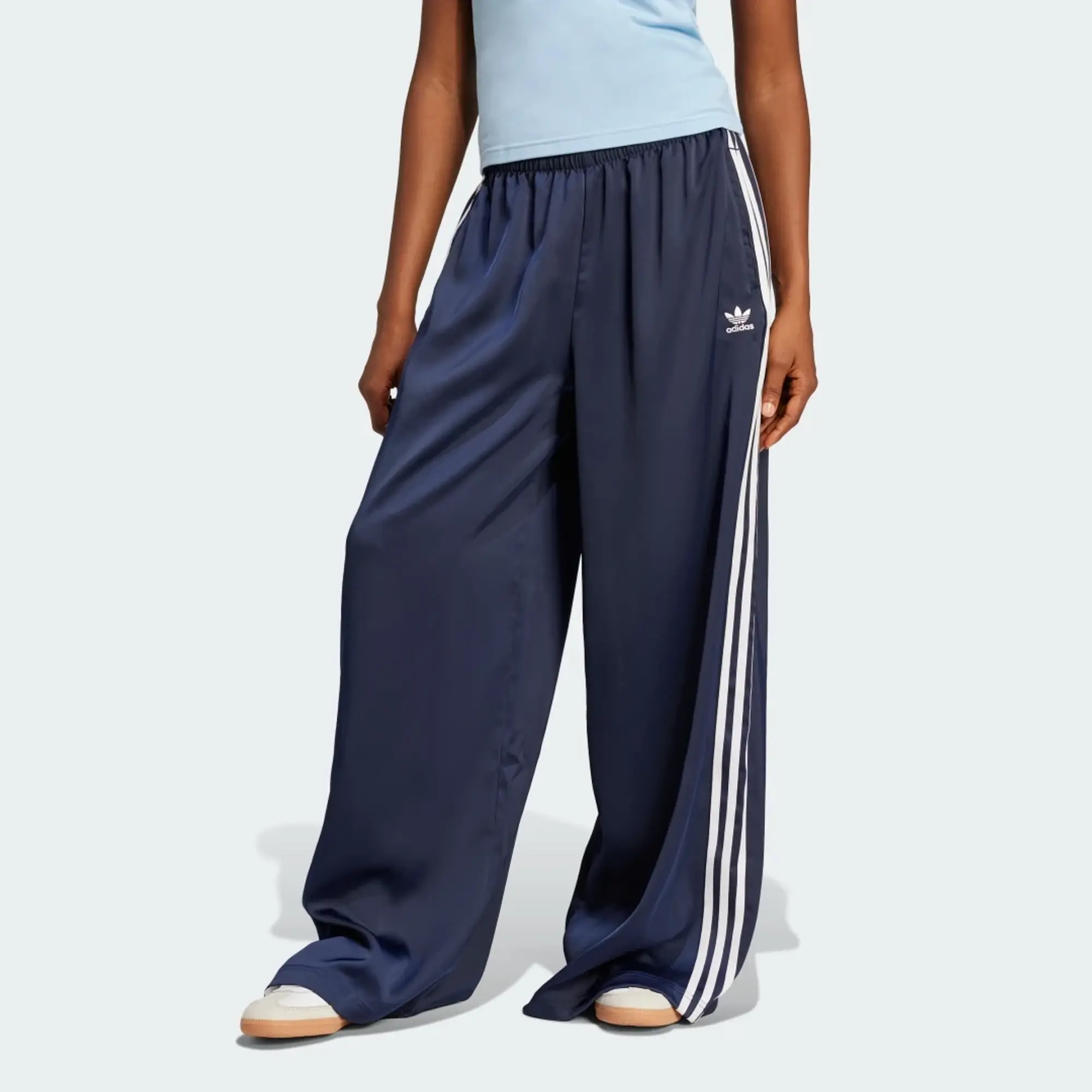 adidas Adicolor Satin Wide Leg Track Joggers