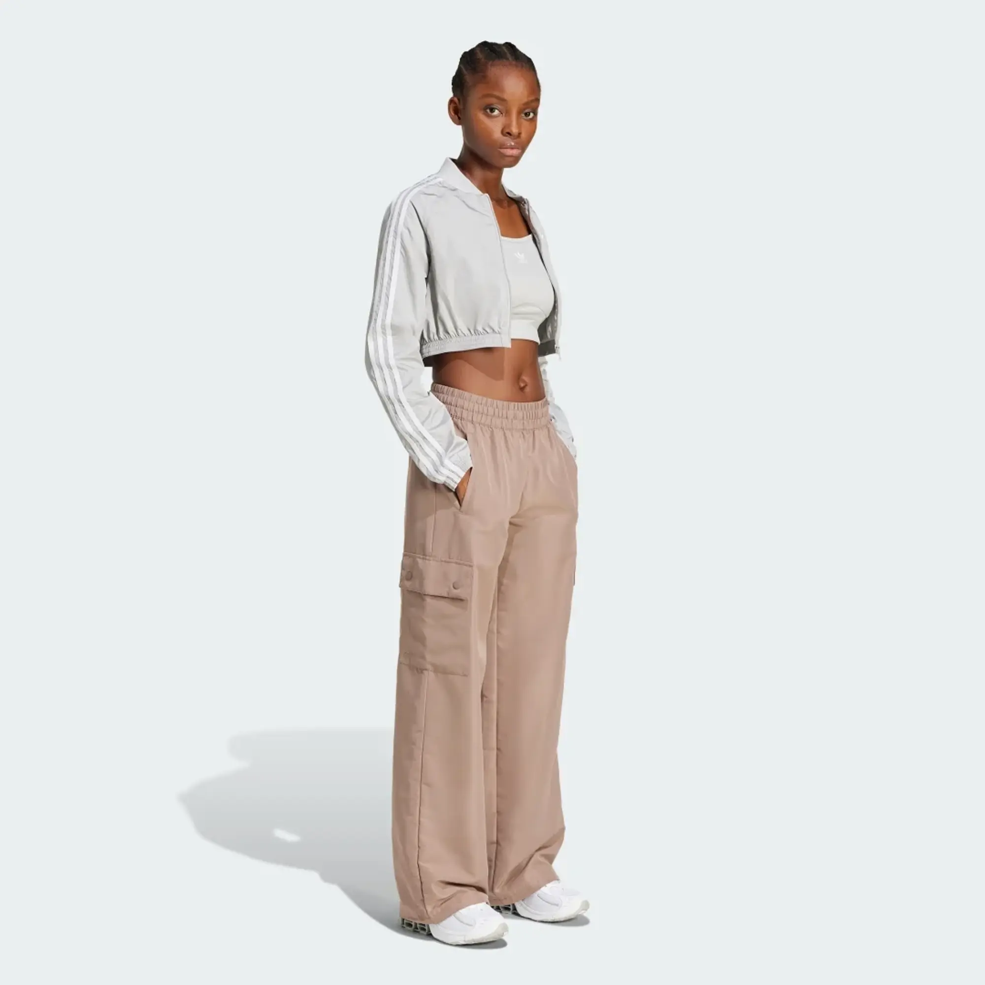 Adidas Originals Essentials Woven Cargo Pants In Trace Brown