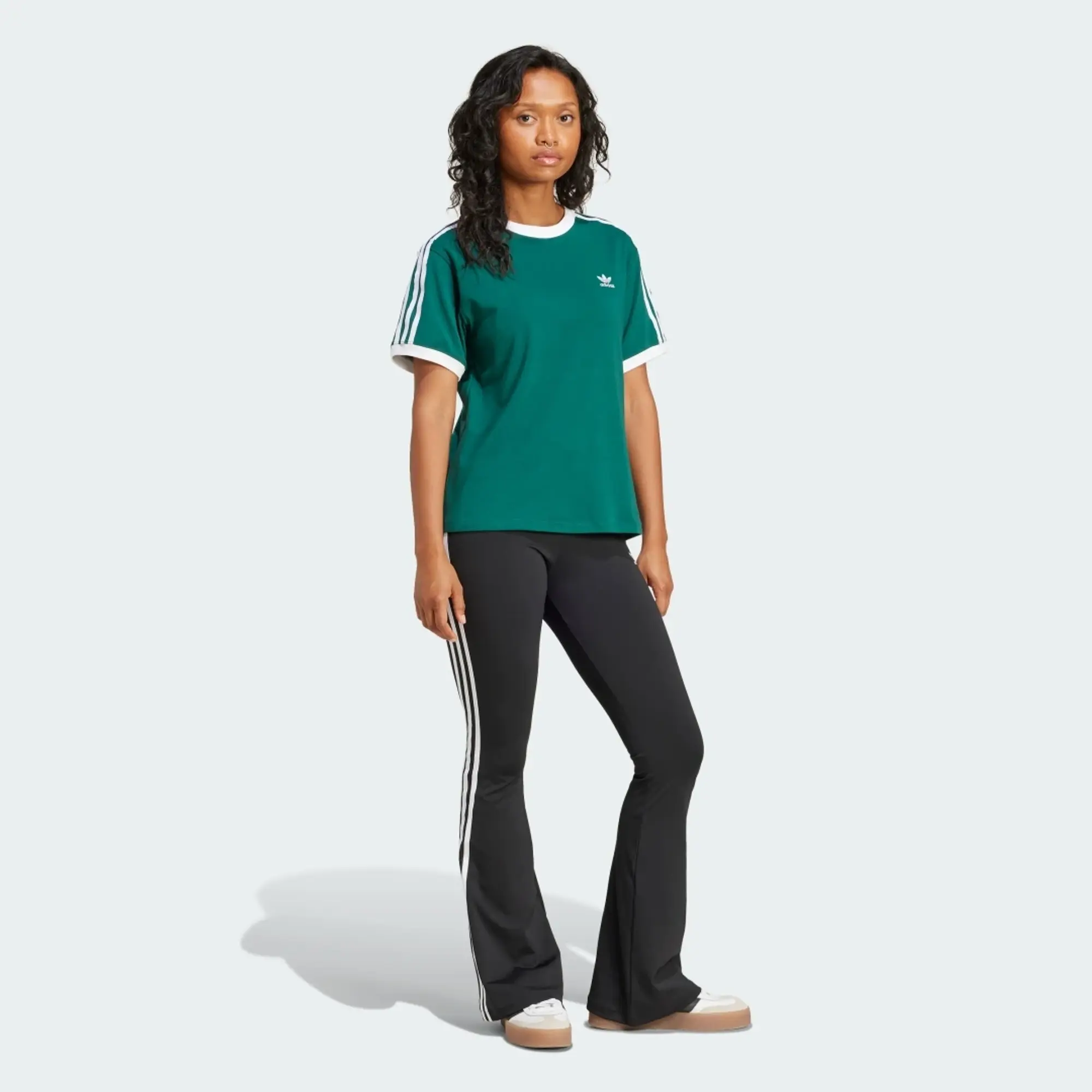 adidas Originals Womens Adicolor Classics 3-Stripes T-Shirt - Navy - Size XL - Navy