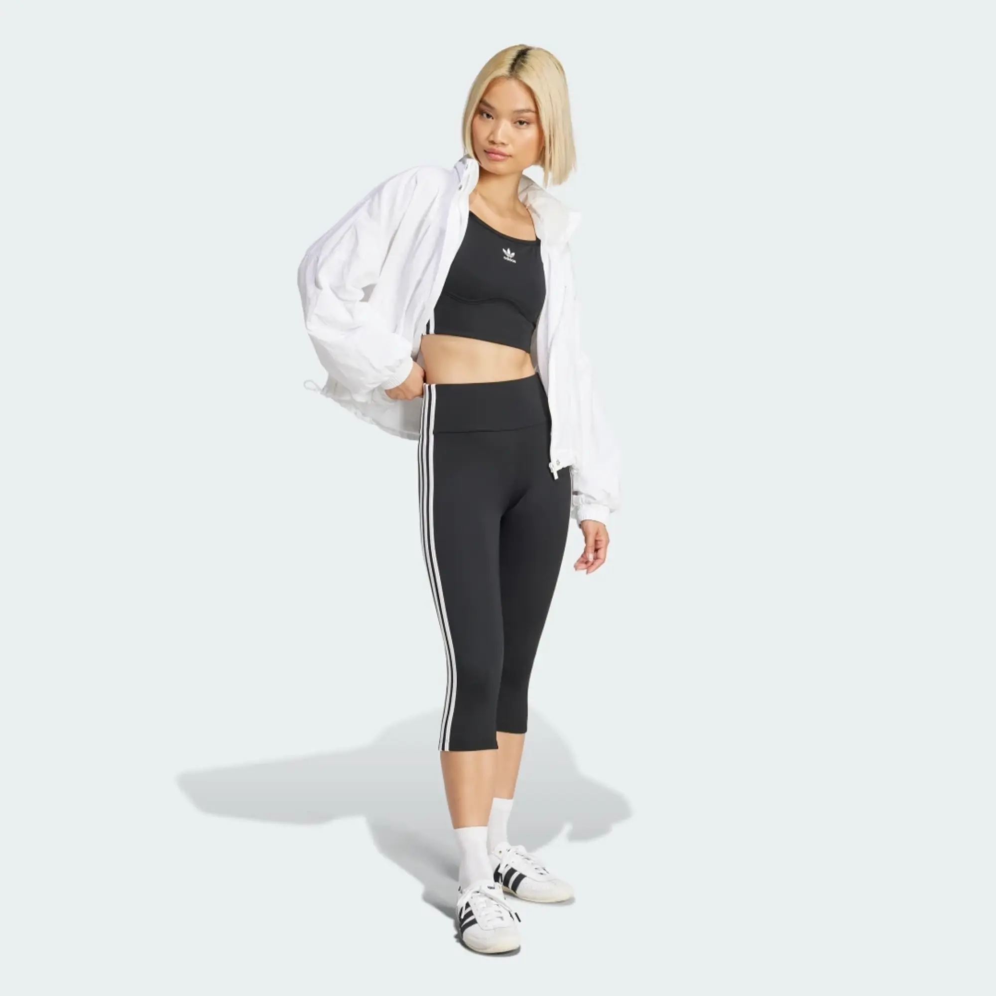 adidas Originals Adidas Adicolor 3 Stripe Carpi Leggings Black/ Black Xl